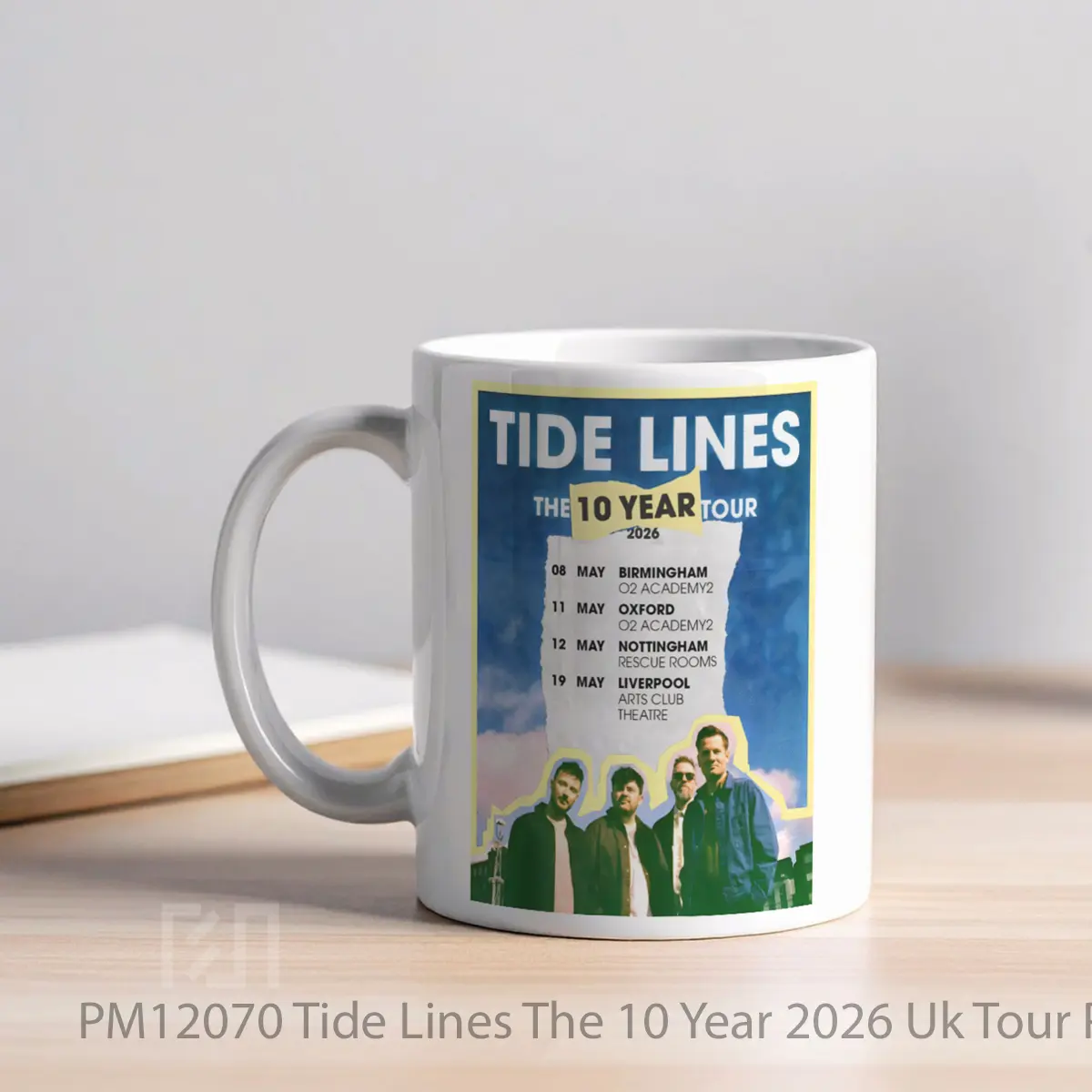 Mug Tide Lines The 10 Year 2026 Uk Tour MPM12070 - All-side / Desain