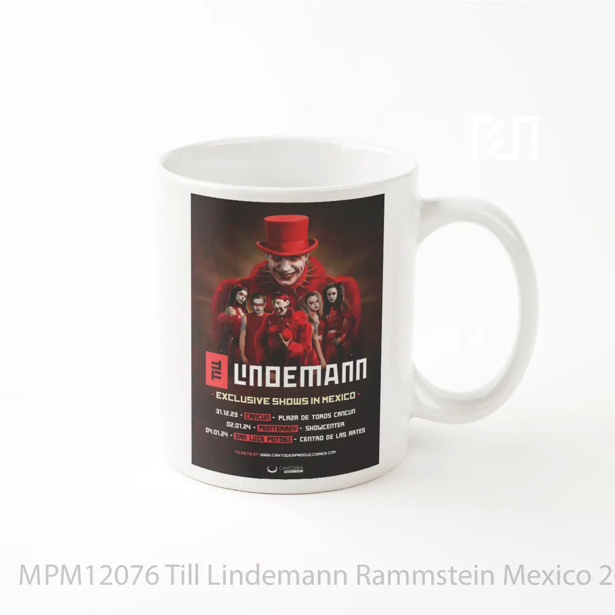Mug Till Lindemann Rammstein Mexico 2023 2024 Tour P MPM12076