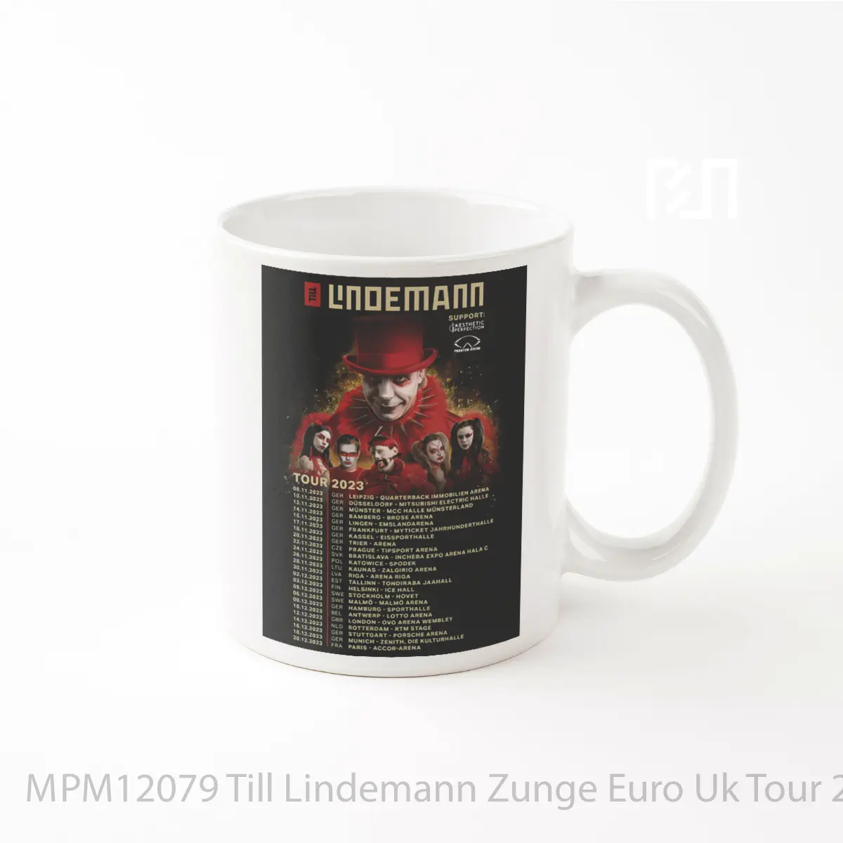 Mug Till Lindemann Zunge Euro Uk Tour 2023 MPM12079