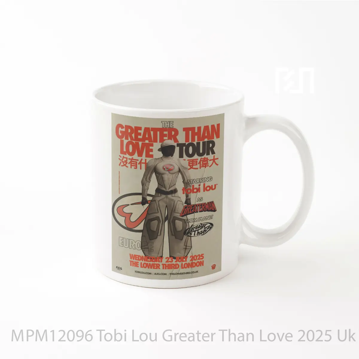 Mug Tobi Lou Greater Than Love 2025 Uk Tour MPM12096