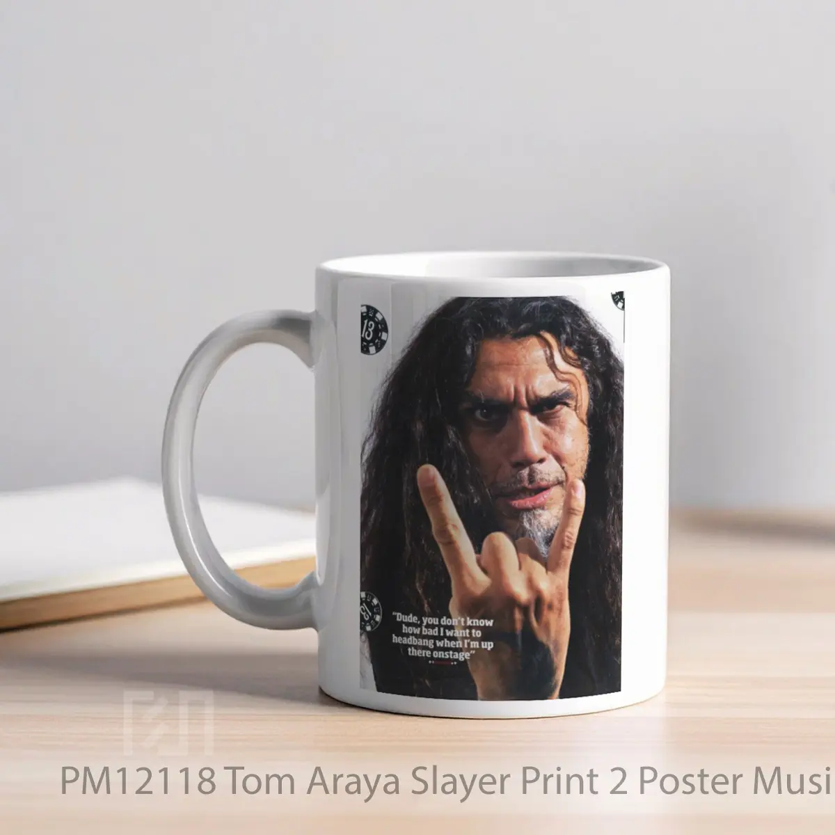 Mug Tom Araya Slayer Print 2 MPM12118 - All-side / Desain