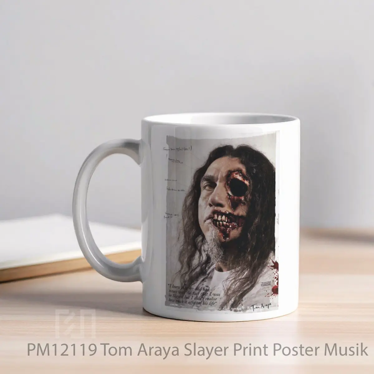 Mug Tom Araya Slayer Print MPM12119 - All-side / Desain
