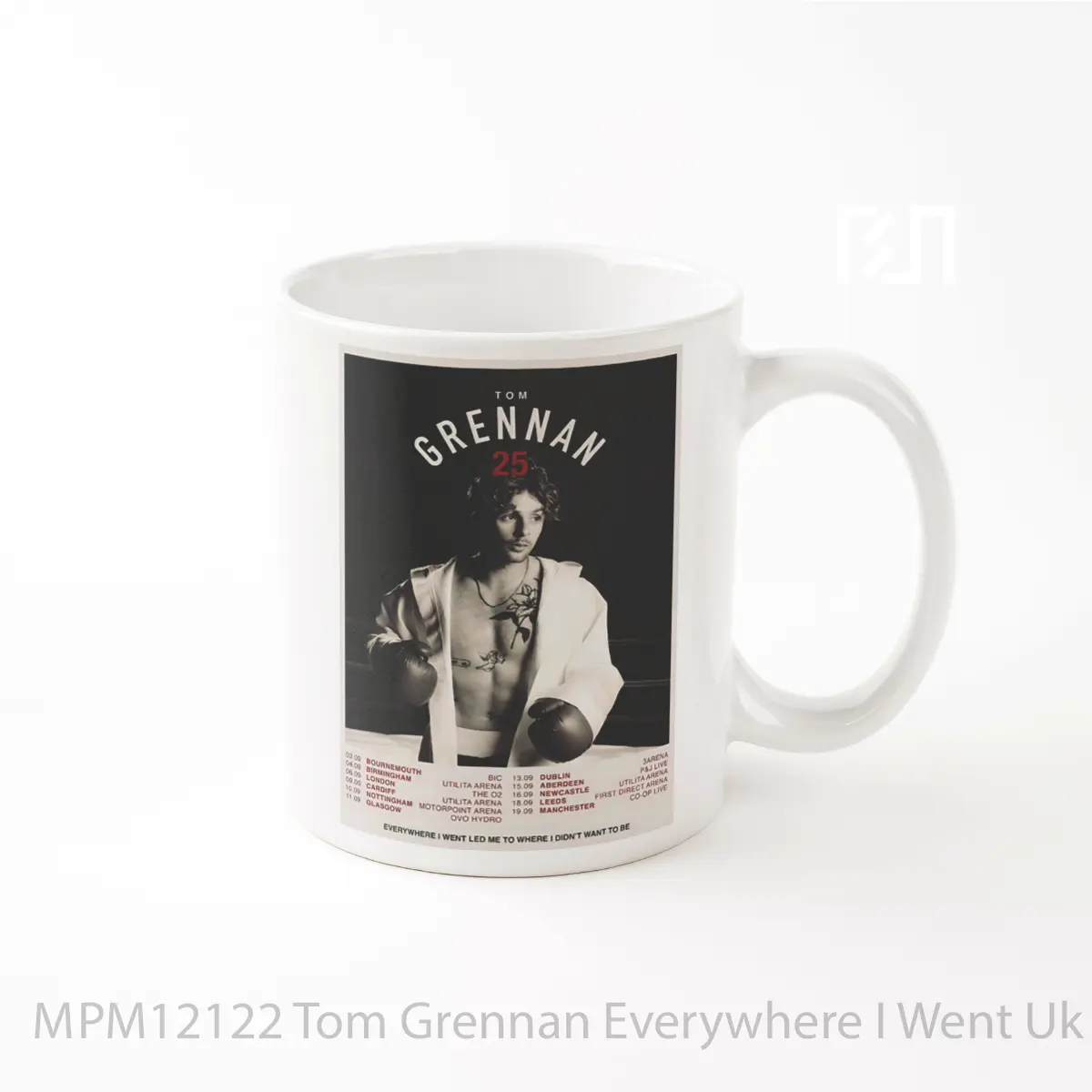 Mug Tom Grennan Everywhere I Went Uk Arena Tour 2025 MPM12122