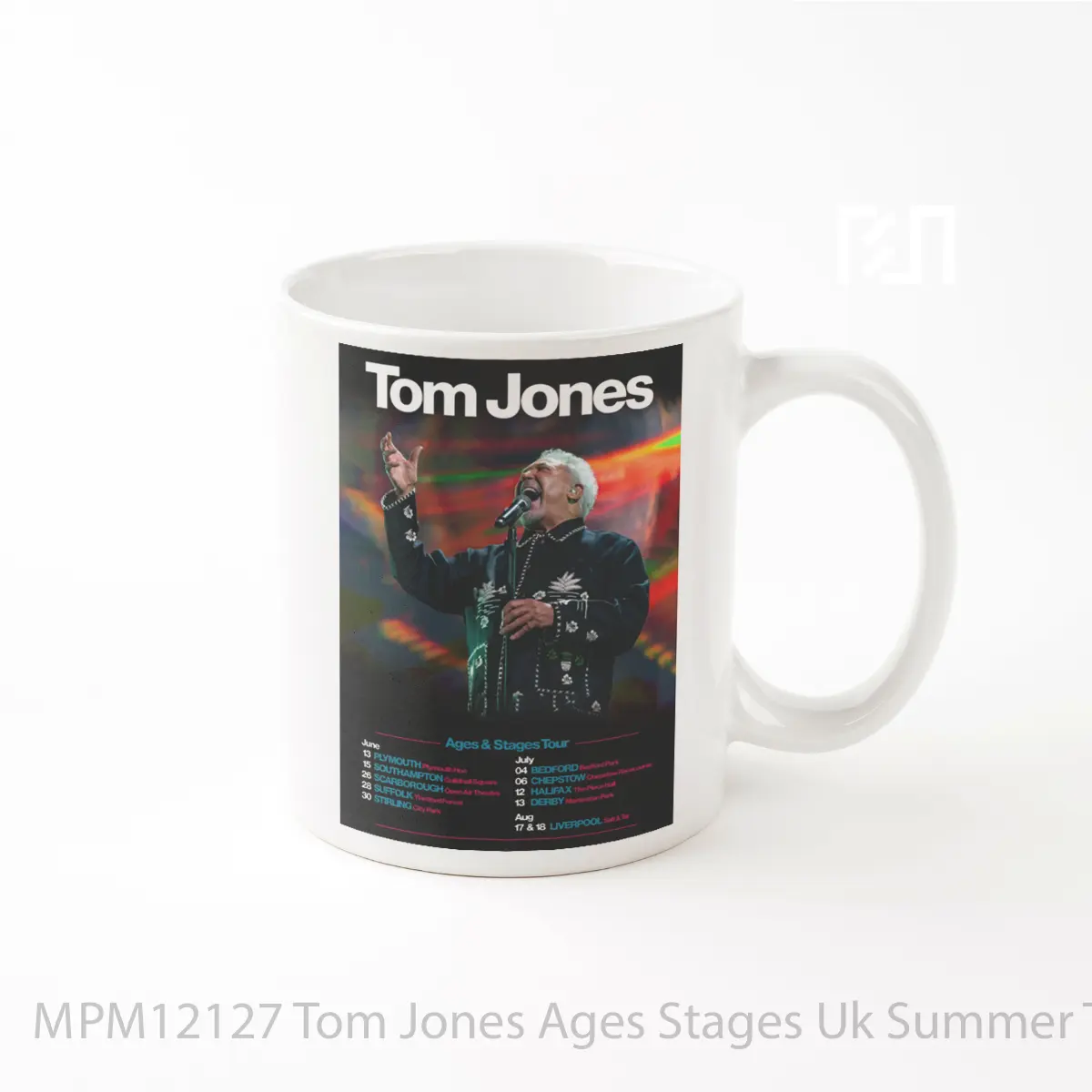 Mug Tom Jones Ages Stages Uk Summer Tour 2024 MPM12127
