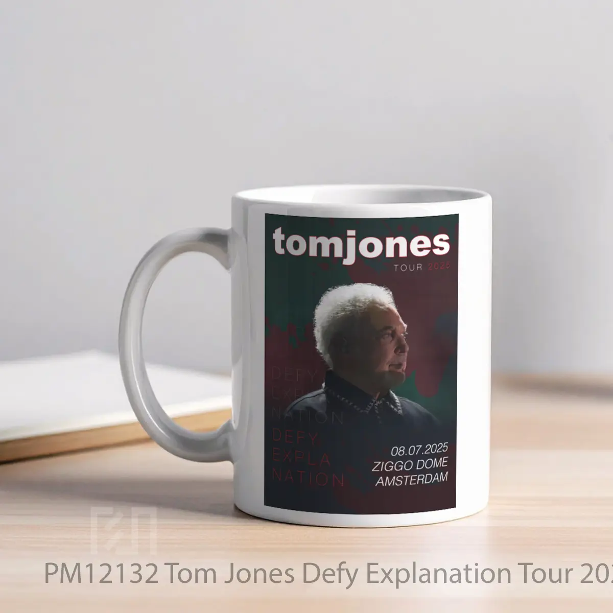 Mug Tom Jones Defy Explanation Tour 2025 Amsterdam Ziggo Dome MPM12132 - All-side / Desain