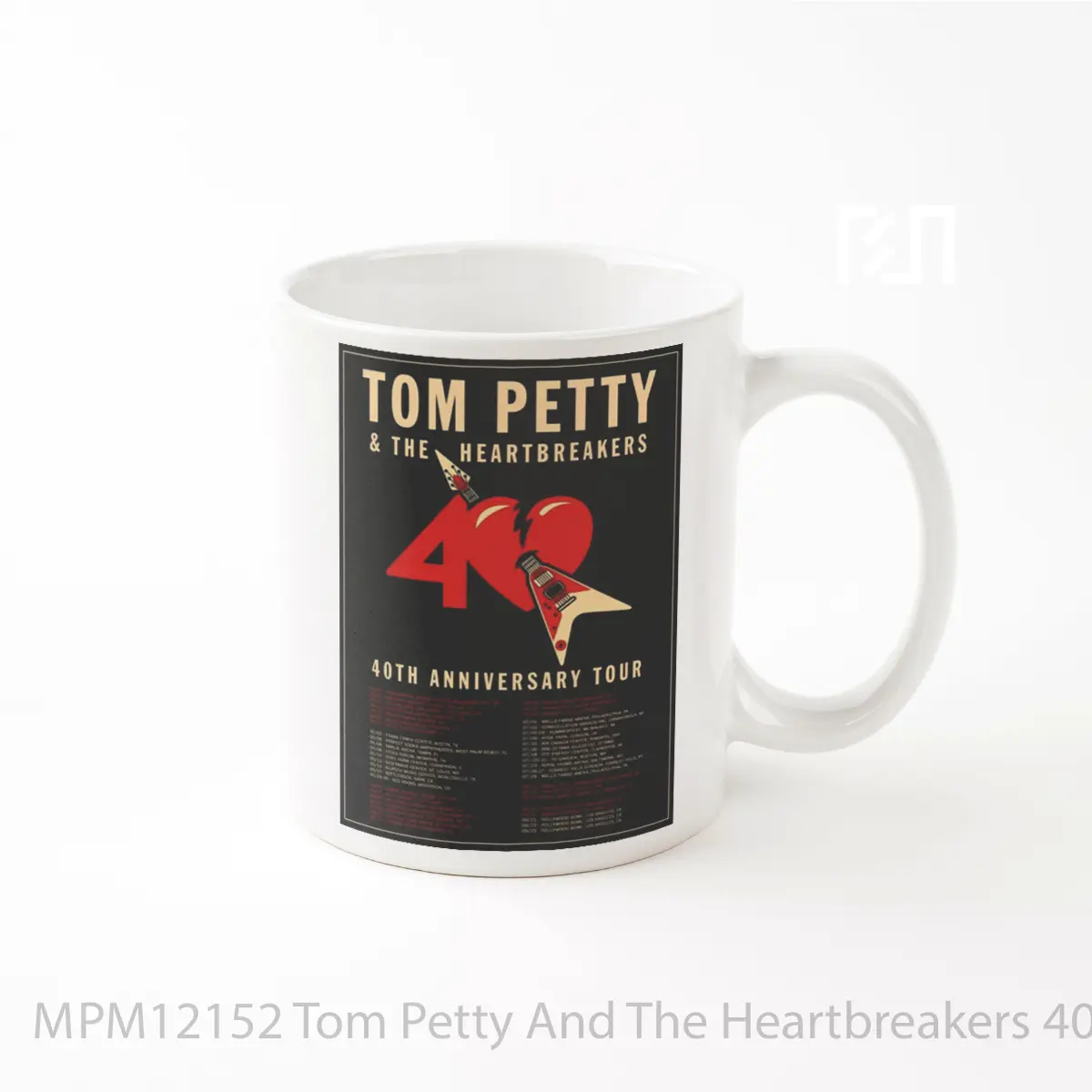 Mug Tom Petty And The Heartbreakers 40th Anniversary Tour 2017 MPM12152