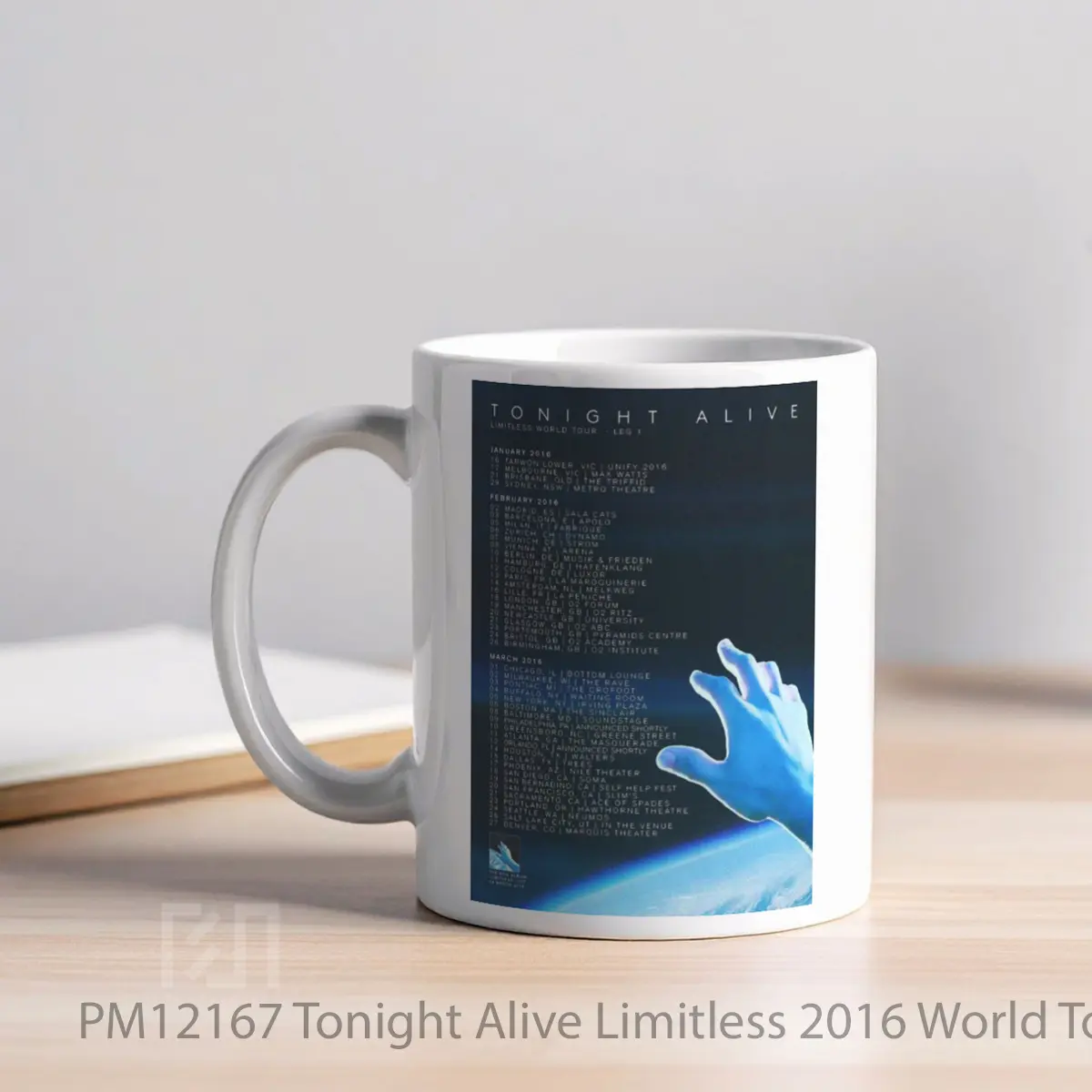 Mug Tonight Alive Limitless 2016 World Tour MPM12167 - All-side / Desain