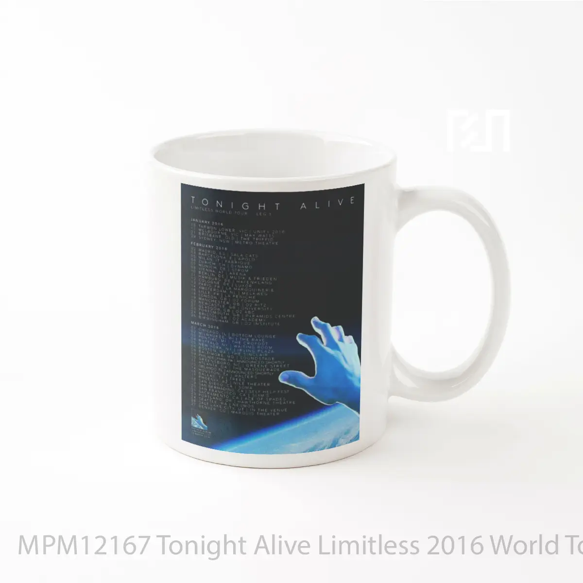 Mug Tonight Alive Limitless 2016 World Tour MPM12167