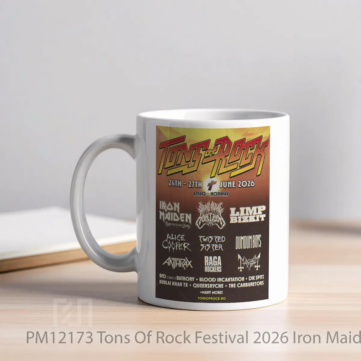 Mug Tons Of Rock Festival 2026 Iron Maiden Bring Me The Horizon MPM12173 - All-side / Desain