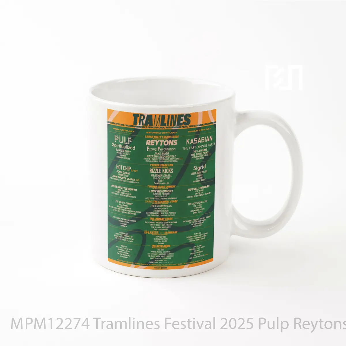 Mug Tramlines Festival 2025 Pulp Reytons Kasabian Line Up MPM12274