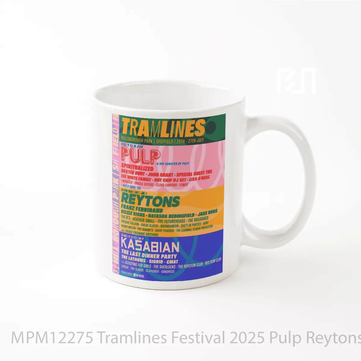 Mug Tramlines Festival 2025 Pulp Reytons Kasabian MPM12275