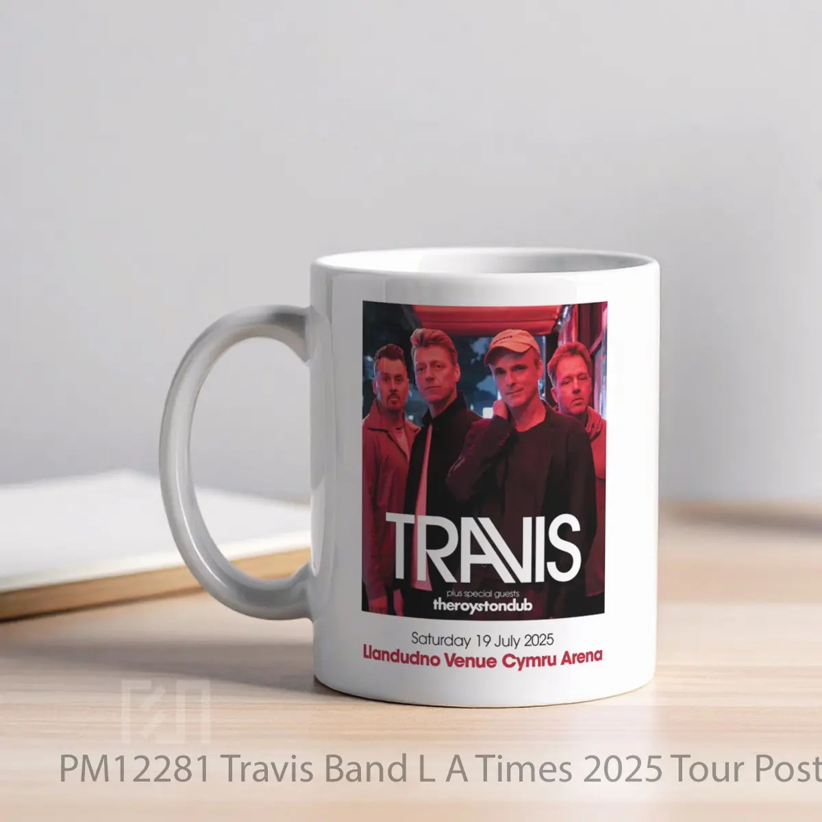 Mug Travis Band L A Times 2025 Tour MPM12281 - All-side / Desain