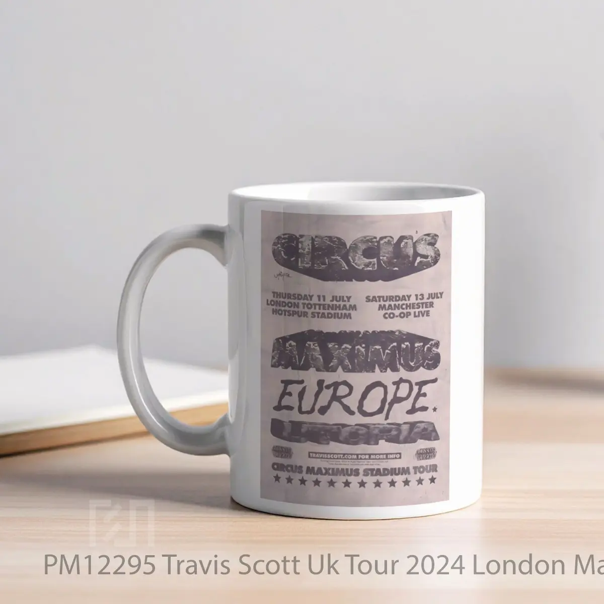 Mug Travis Scott Uk Tour 2024 London Manchester MPM12295 - All-side / Desain