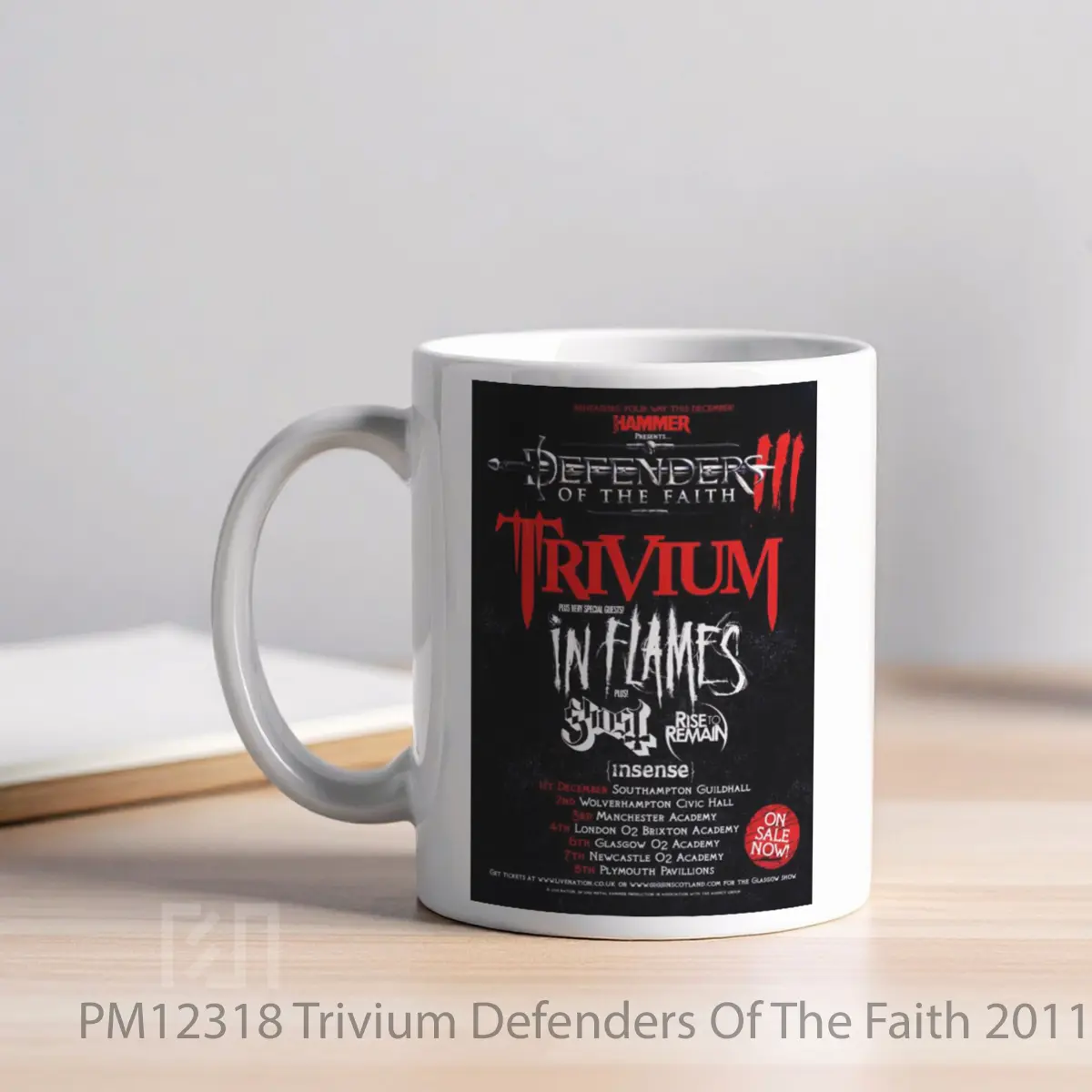 Mug Trivium Defenders Of The Faith 2011 Tour MPM12318 - All-side / Desain