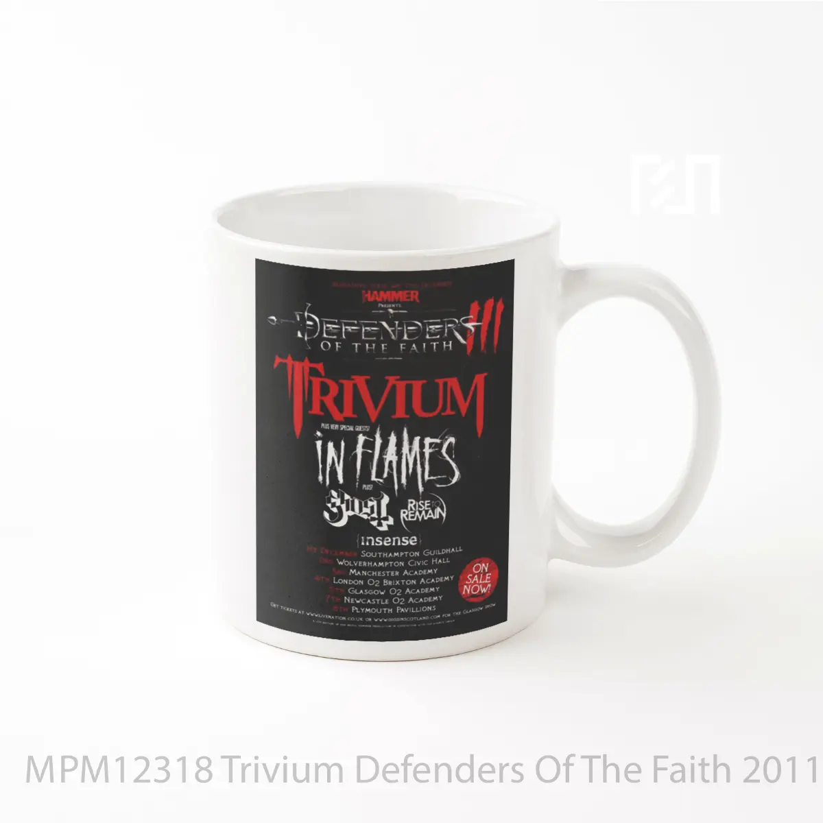 Mug Trivium Defenders Of The Faith 2011 Tour MPM12318