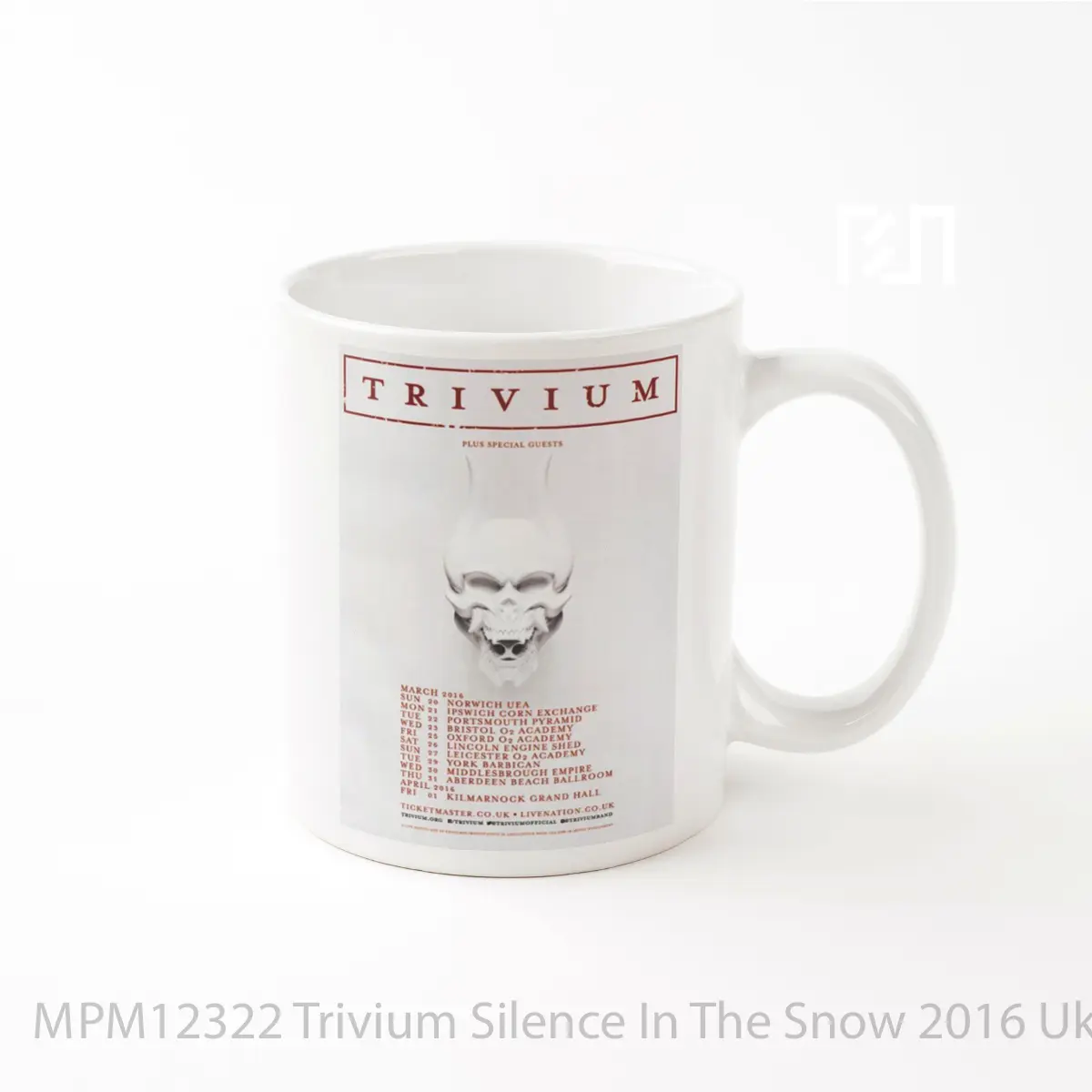 Mug Trivium Silence In The Snow 2016 Uk Tour MPM12322