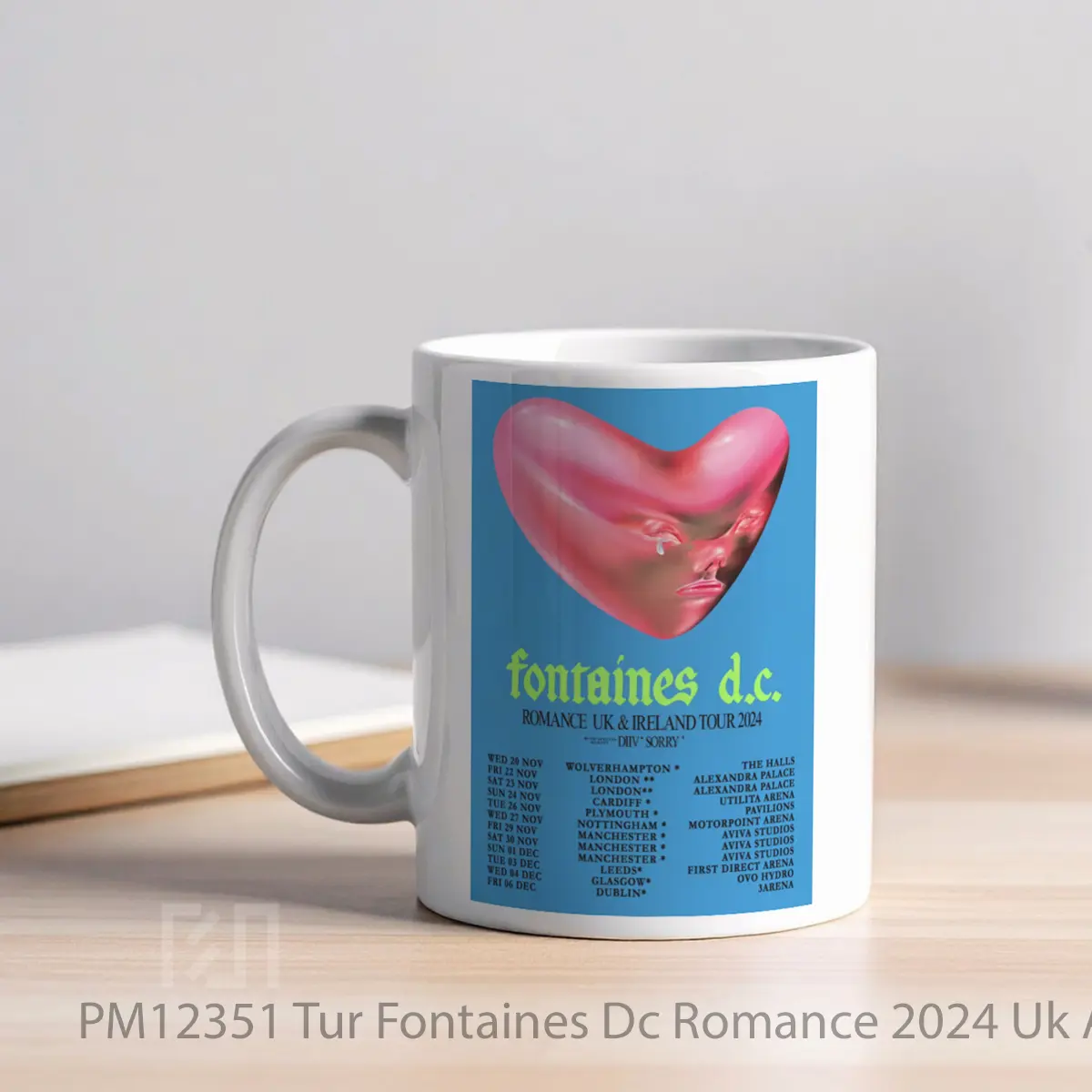 Mug Tur Fontaines Dc Romance 2024 Uk And Ireland MPM12351 - All-side / Desain