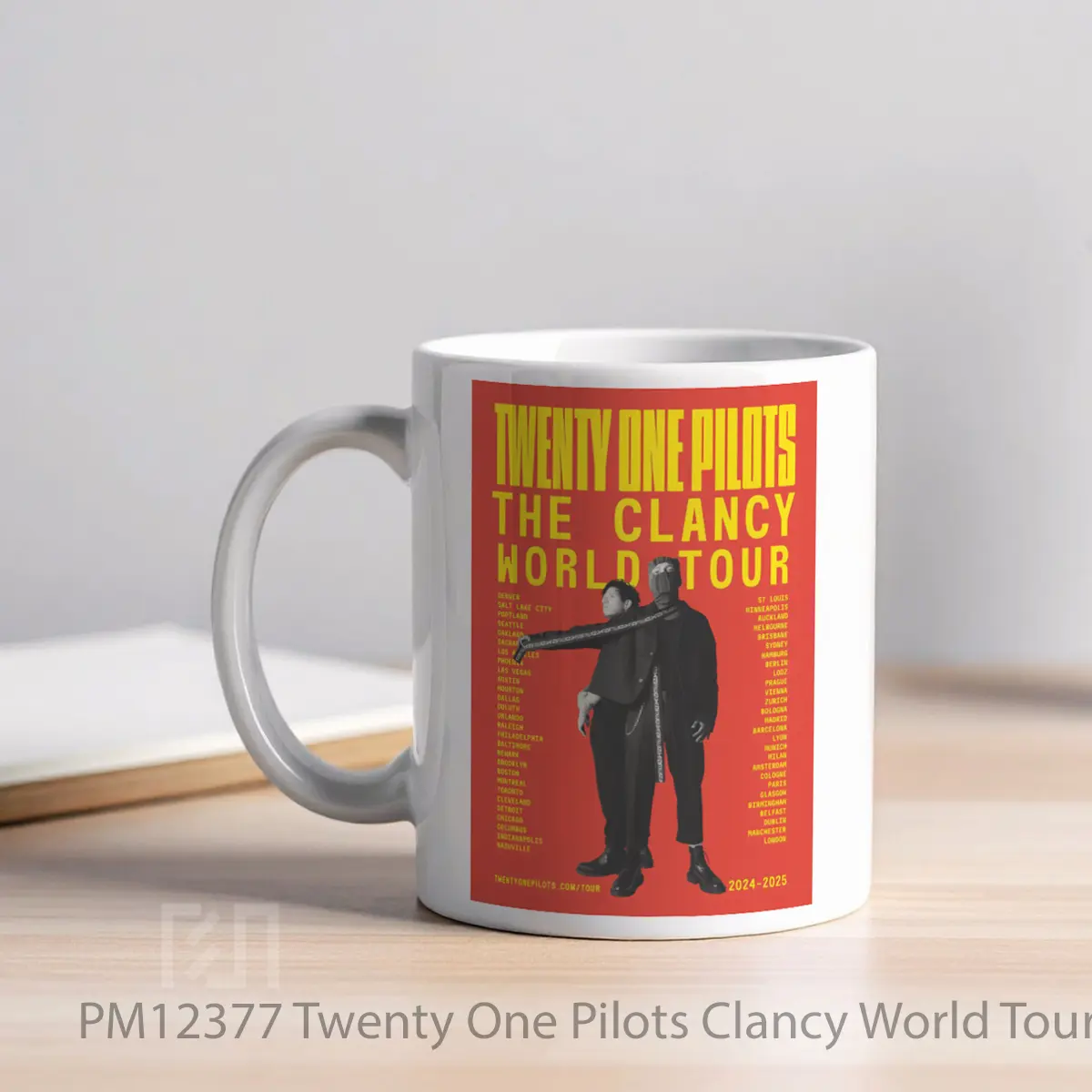 Mug Twenty One Pilots Clancy World Tour 2024 2025 MPM12377 - All-side / Desain