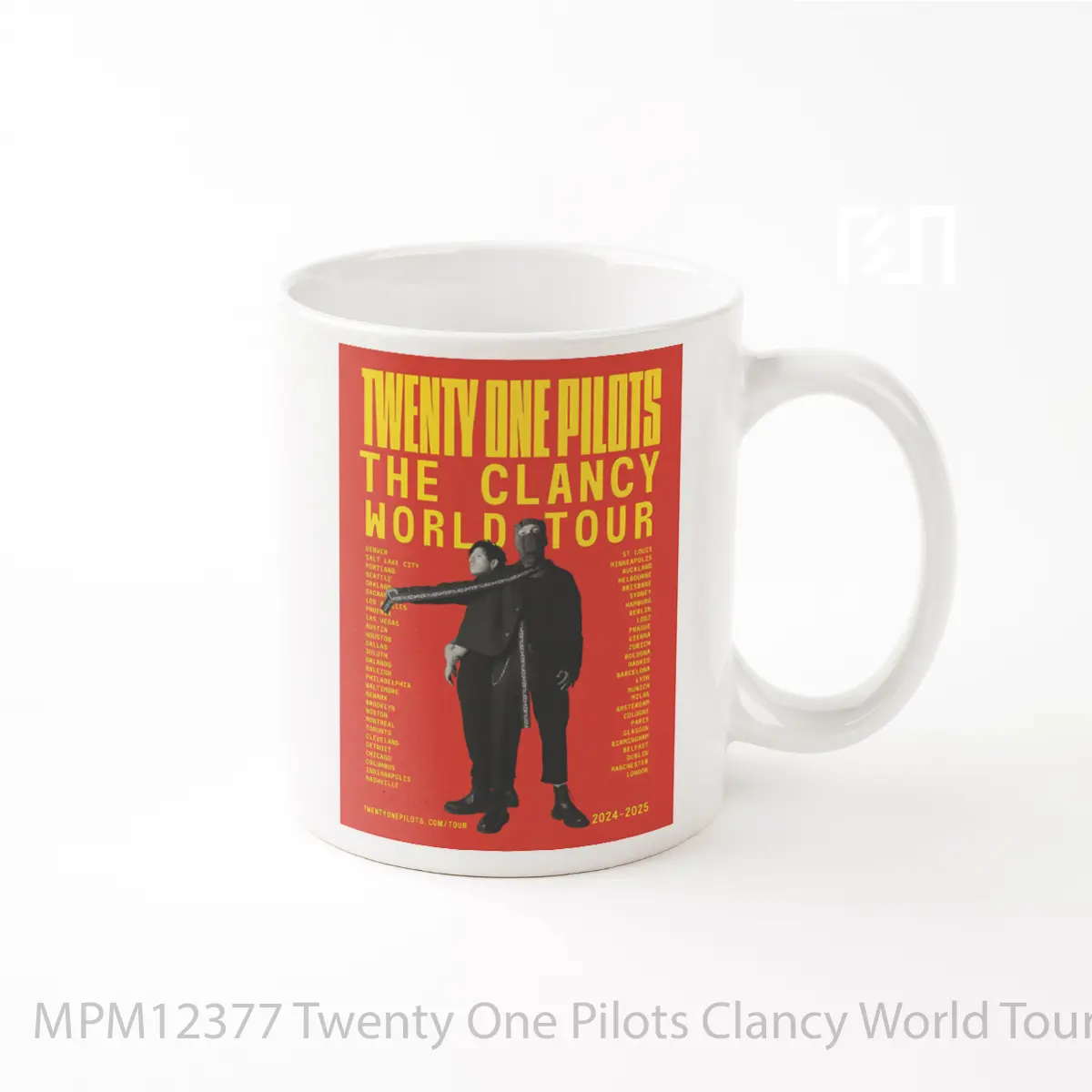 Mug Twenty One Pilots Clancy World Tour 2024 2025 MPM12377