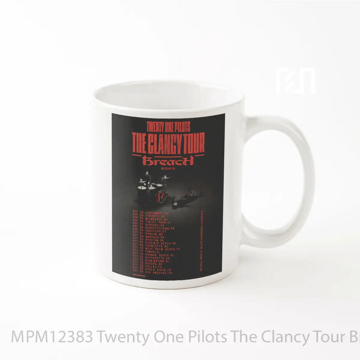 Mug Twenty One Pilots The Clancy Tour Breach 2025 Nort MPM12383