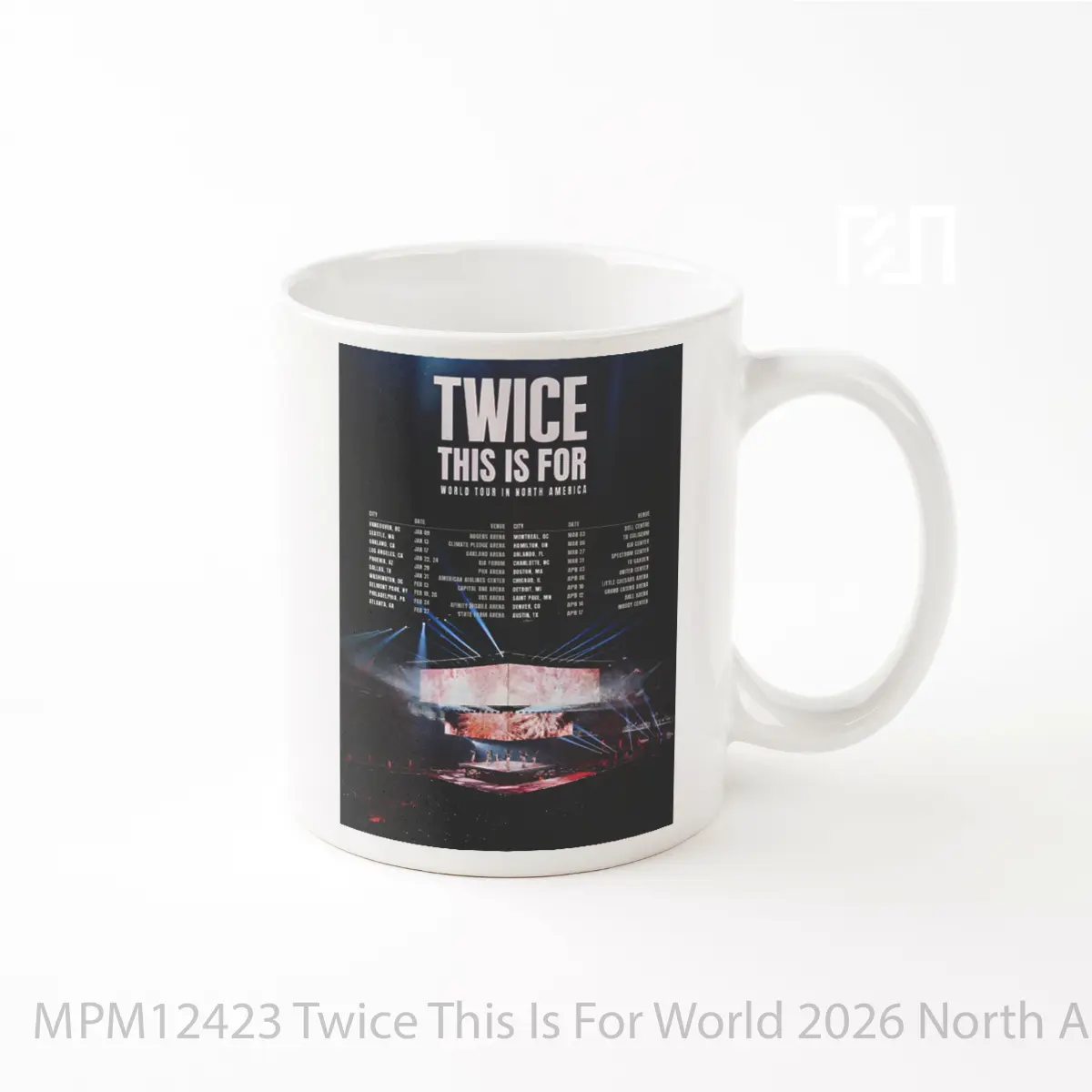 Mug Twice This Is For World 2026 North America Tour MPM12423