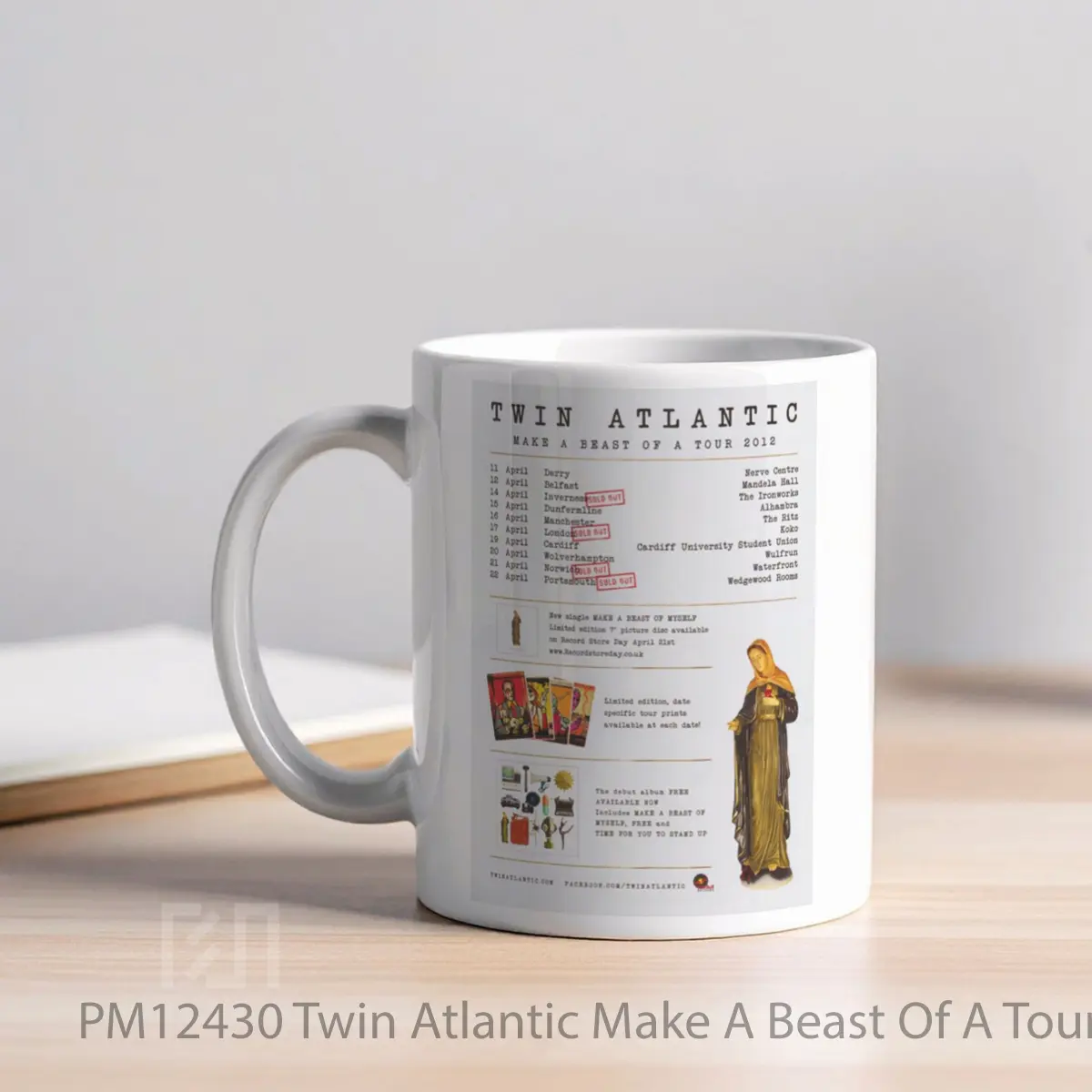 Mug Twin Atlantic Make A Beast Of A Tour 2012 MPM12430 - All-side / Desain
