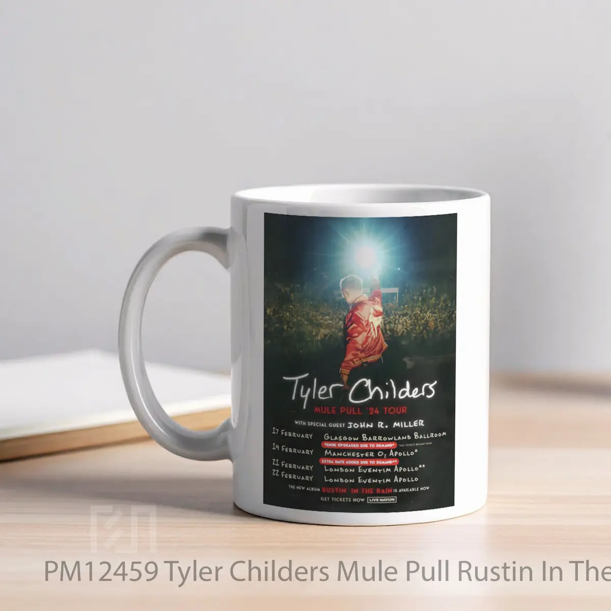 Mug Tyler Childers Mule Pull Rustin In The Rain Uk Tour 2024 MPM12459 - All-side / Desain