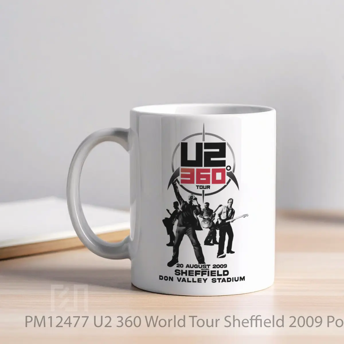 Mug U2 360 World Tour Sheffield 2009 MPM12477 - All-side / Desain