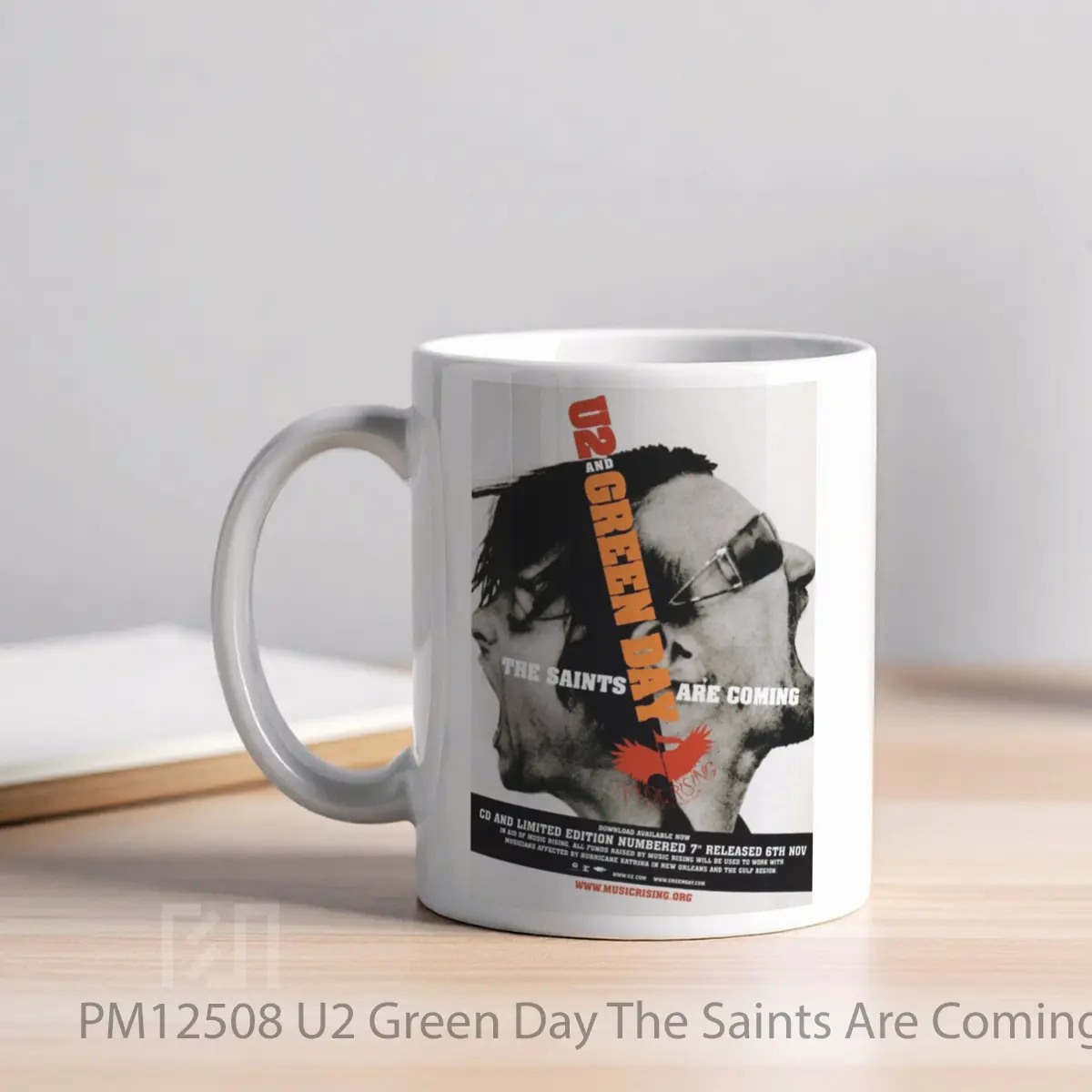 Mug U2 Green Day The Saints Are Coming Print MPM12508 - All-side / Desain