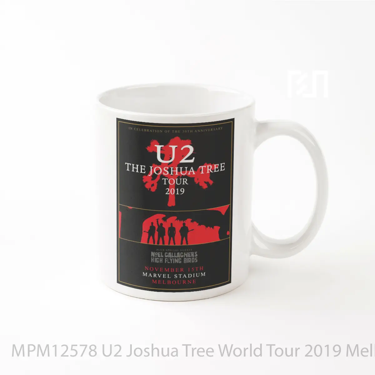 Mug U2 Joshua Tree World Tour 2019 Melbourne Red MPM12578