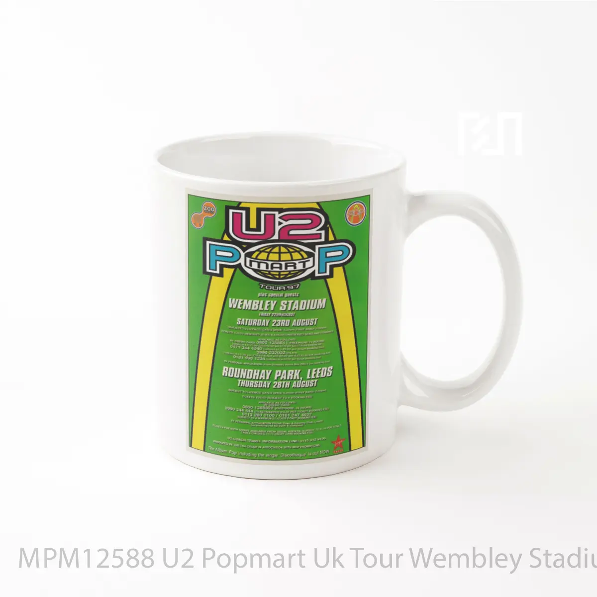 Mug U2 Popmart Uk Tour Wembley Stadium August 1997 MPM12588