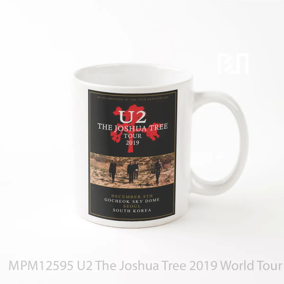 Mug U2 The Joshua Tree 2019 World Tour Gold Seoul Gocheok Sky Dome South Korea MPM12595