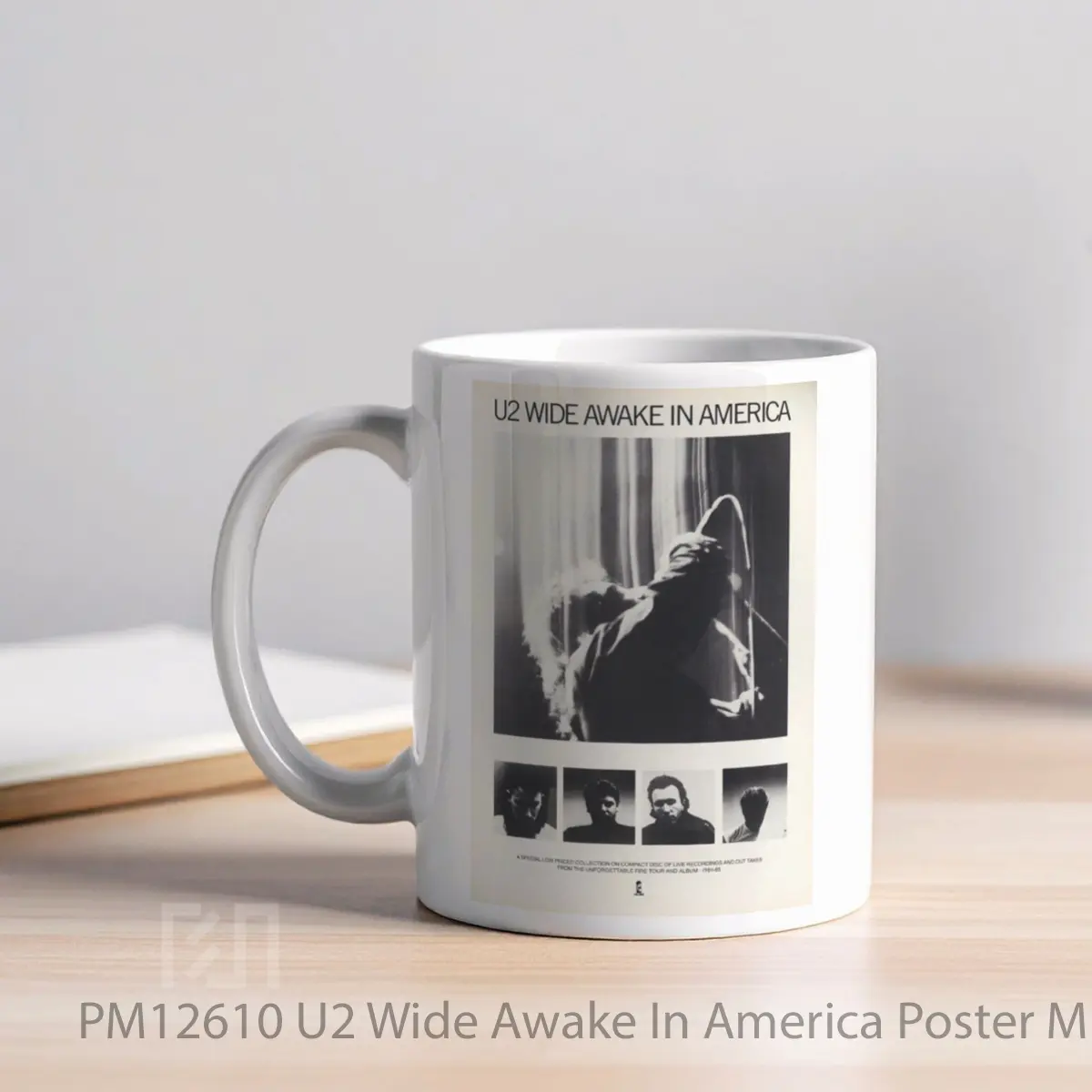 Mug U2 Wide Awake In America MPM12610 - All-side / Desain