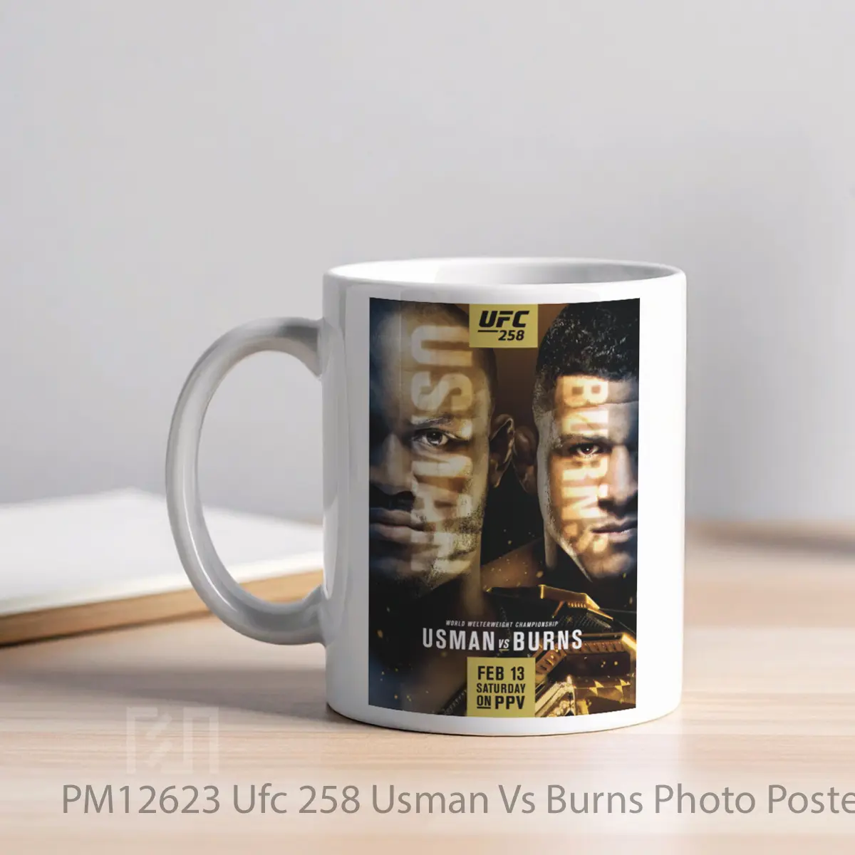Mug Ufc 258 Usman Vs Burns Photo MPM12623 - All-side / Desain