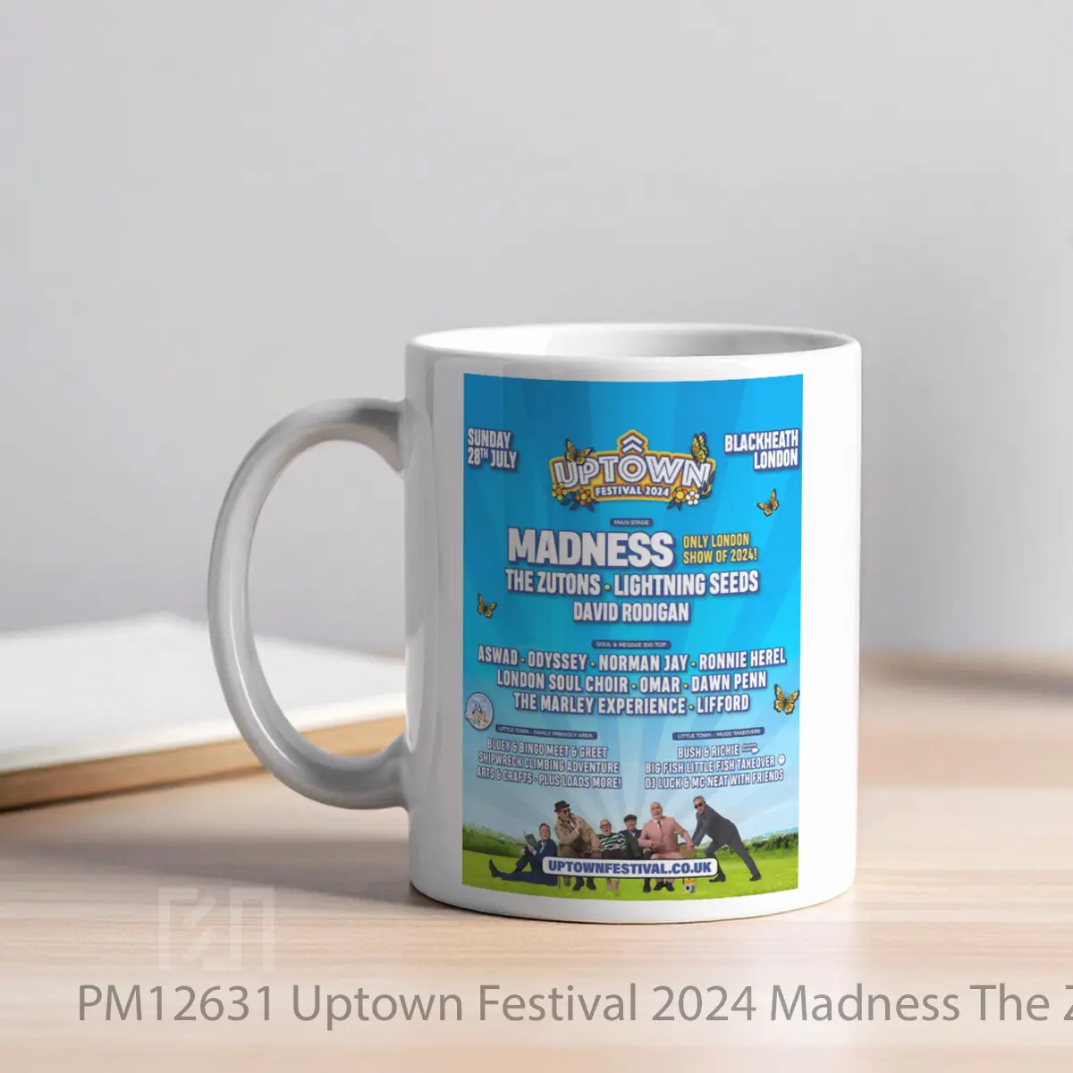 Mug Uptown Festival 2024 Madness The Zutons Lightning Seeds MPM12631 - All-side / Desain
