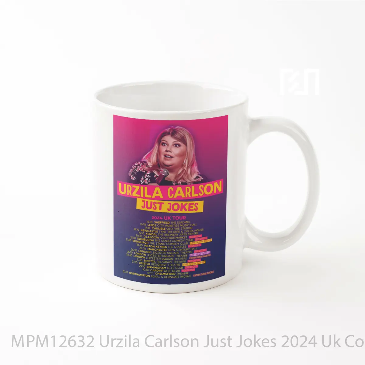 Mug Urzila Carlson Just Jokes 2024 Uk Comedy Tour Post MPM12632