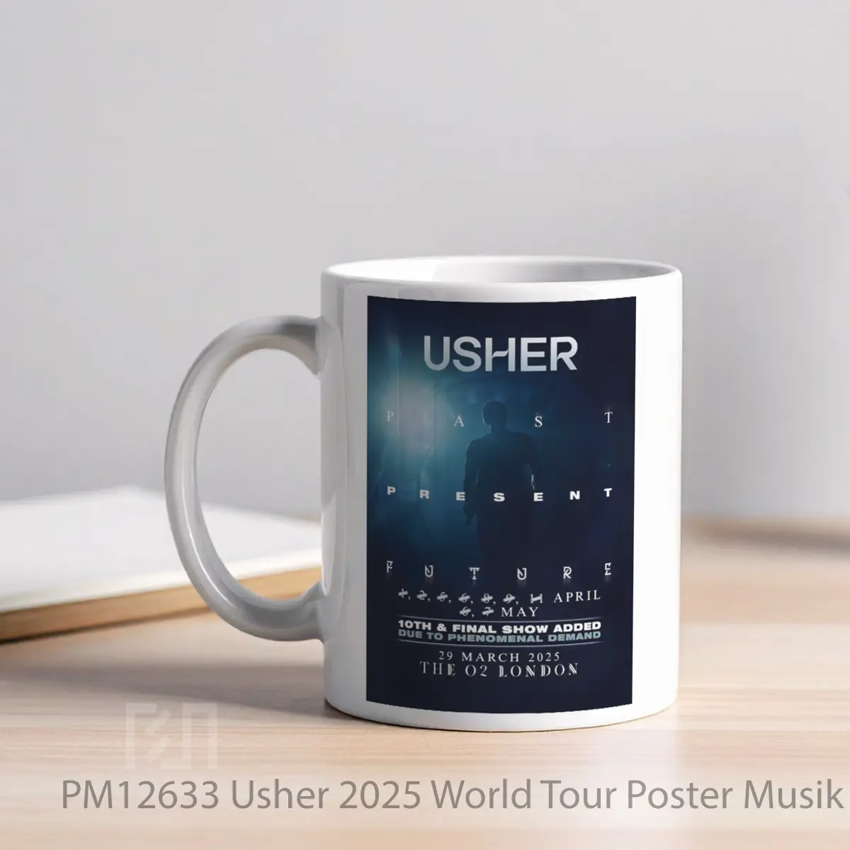 Mug Usher 2025 World Tour MPM12633 - All-side / Desain