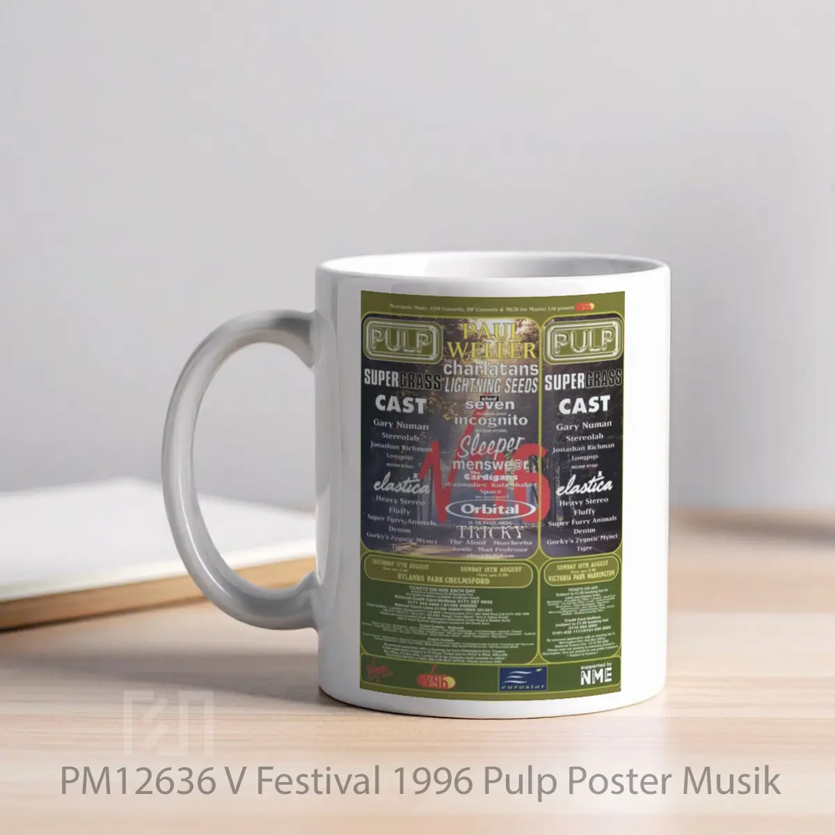 Mug V Festival 1996 Pulp MPM12636 - All-side / Desain