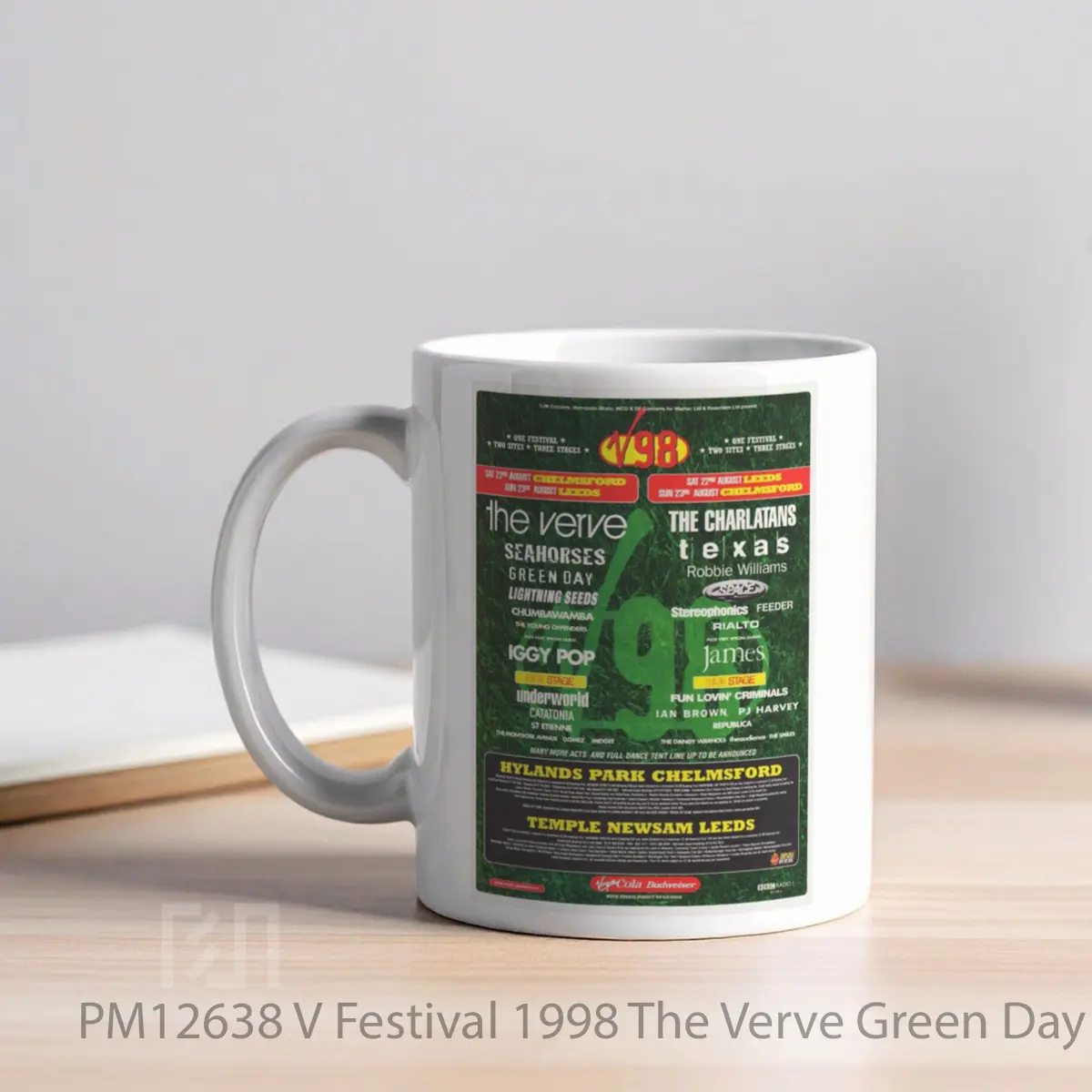 Mug V Festival 1998 The Verve Green Day Robbie Williams MPM12638 - All-side / Desain