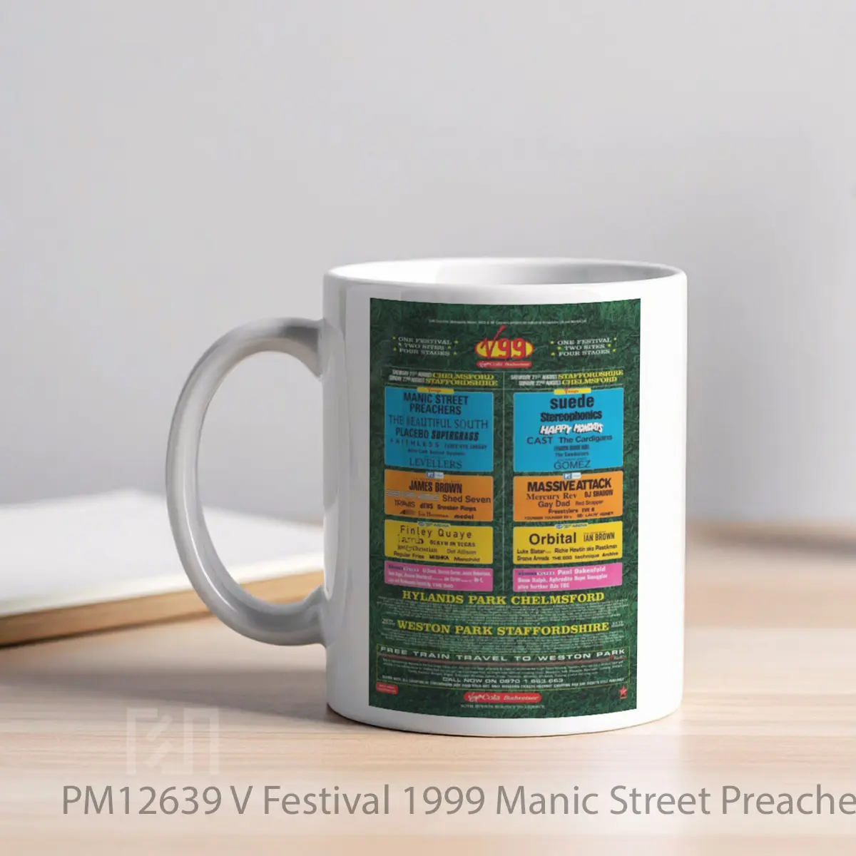 Mug V Festival 1999 Manic Street Preachers MPM12639 - All-side / Desain