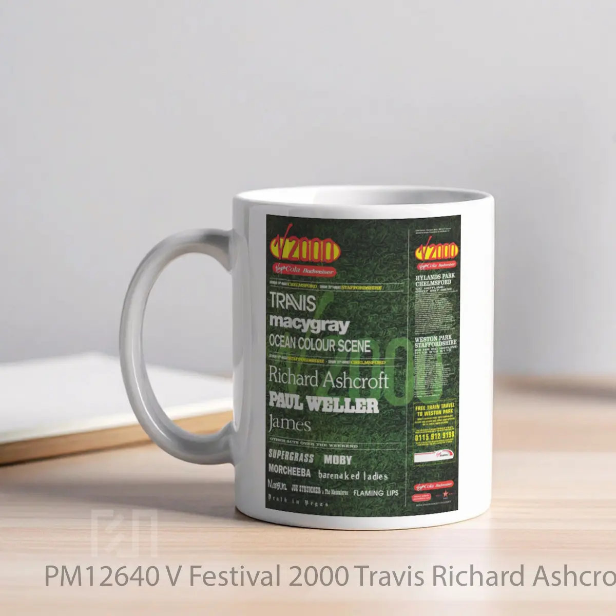 Mug V Festival 2000 Travis Richard Ashcroft MPM12640 - All-side / Desain