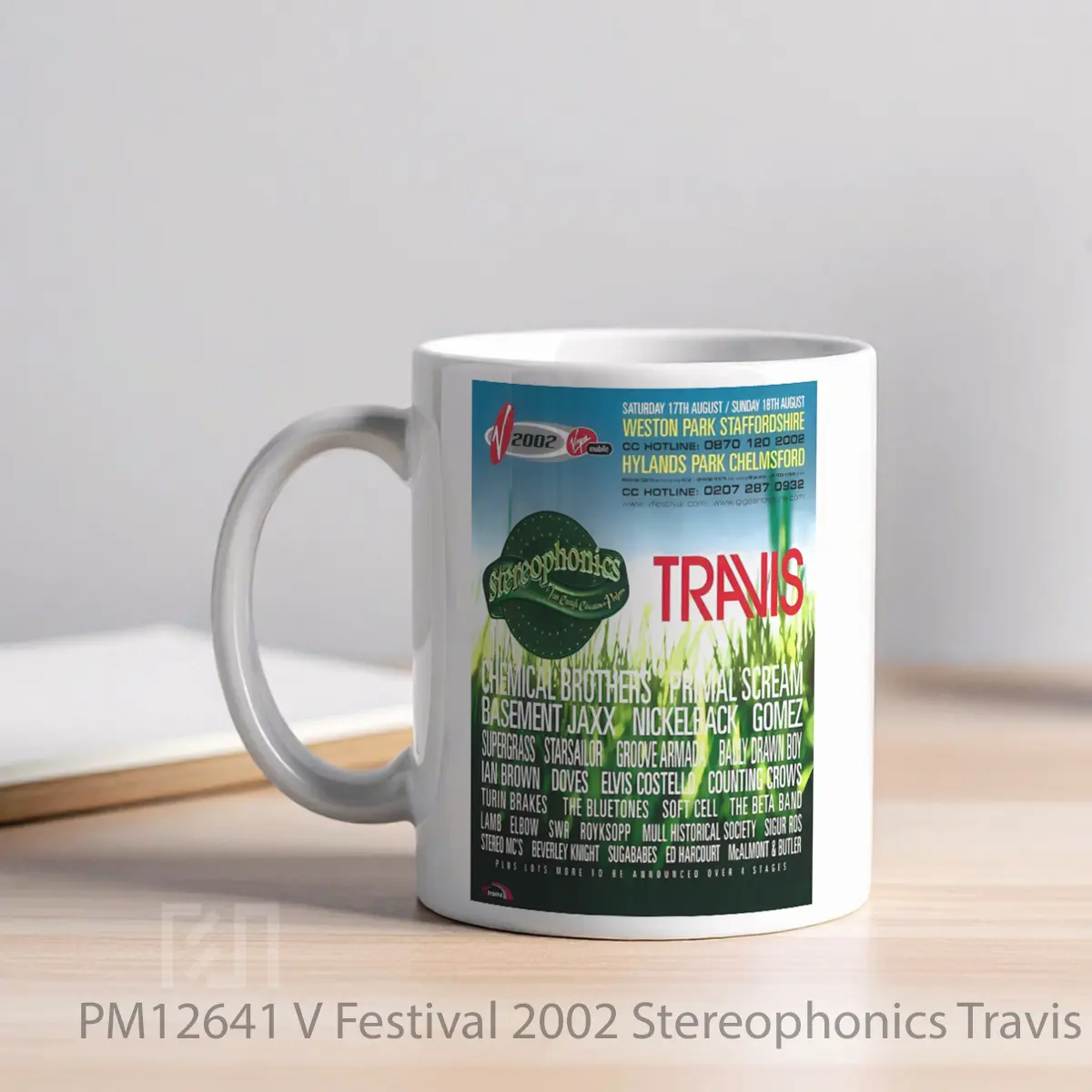 Mug V Festival 2002 Stereophonics Travis Chemical Brothers Line Up MPM12641 - All-side / Desain