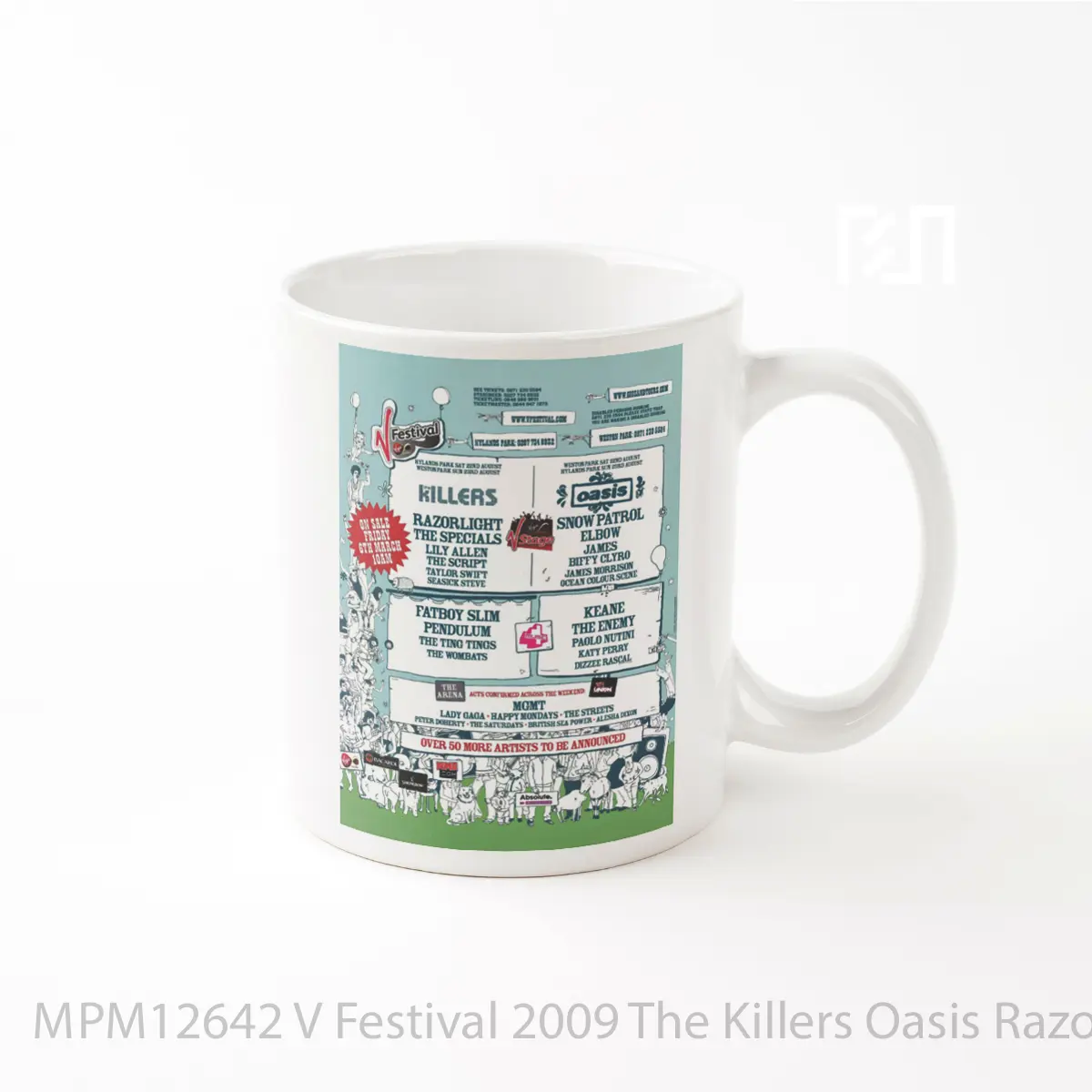 Mug V Festival 2009 The Killers Oasis Razorlight MPM12642