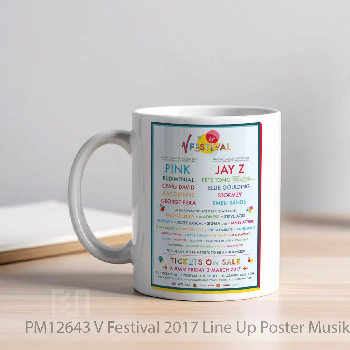Mug V Festival 2017 Line Up MPM12643 - All-side / Desain