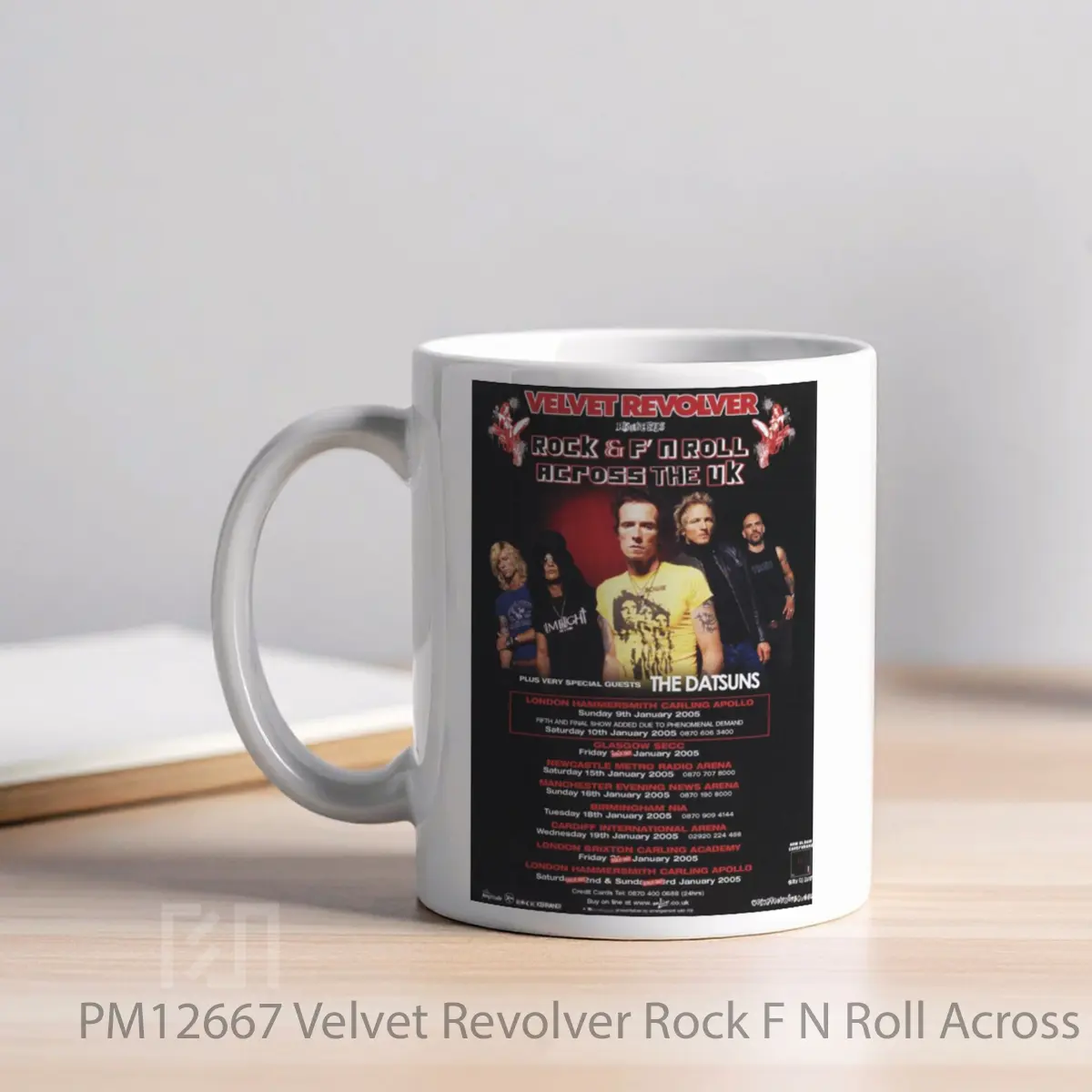 Mug Velvet Revolver Rock F N Roll Across Uk 2005 MPM12667 - All-side / Desain