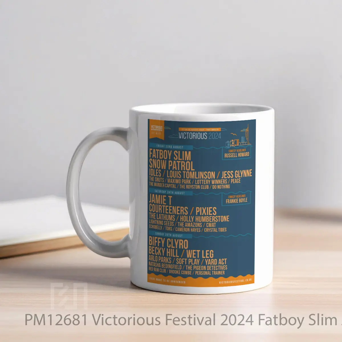 Mug Victorious Festival 2024 Fatboy Slim Jamie T Blockheads MPM12681 - All-side / Desain