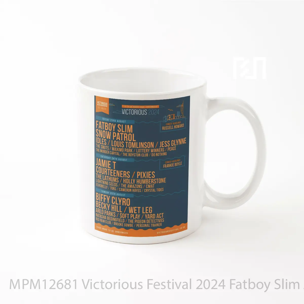 Mug Victorious Festival 2024 Fatboy Slim Jamie T Blockheads MPM12681