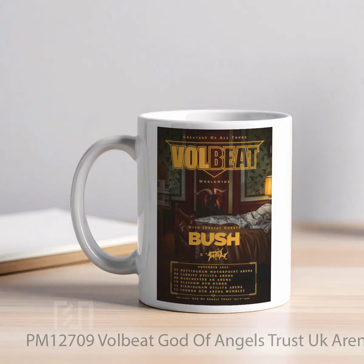 Mug Volbeat God Of Angels Trust Uk Arena Tour 2025 MPM12709 - All-side / Desain