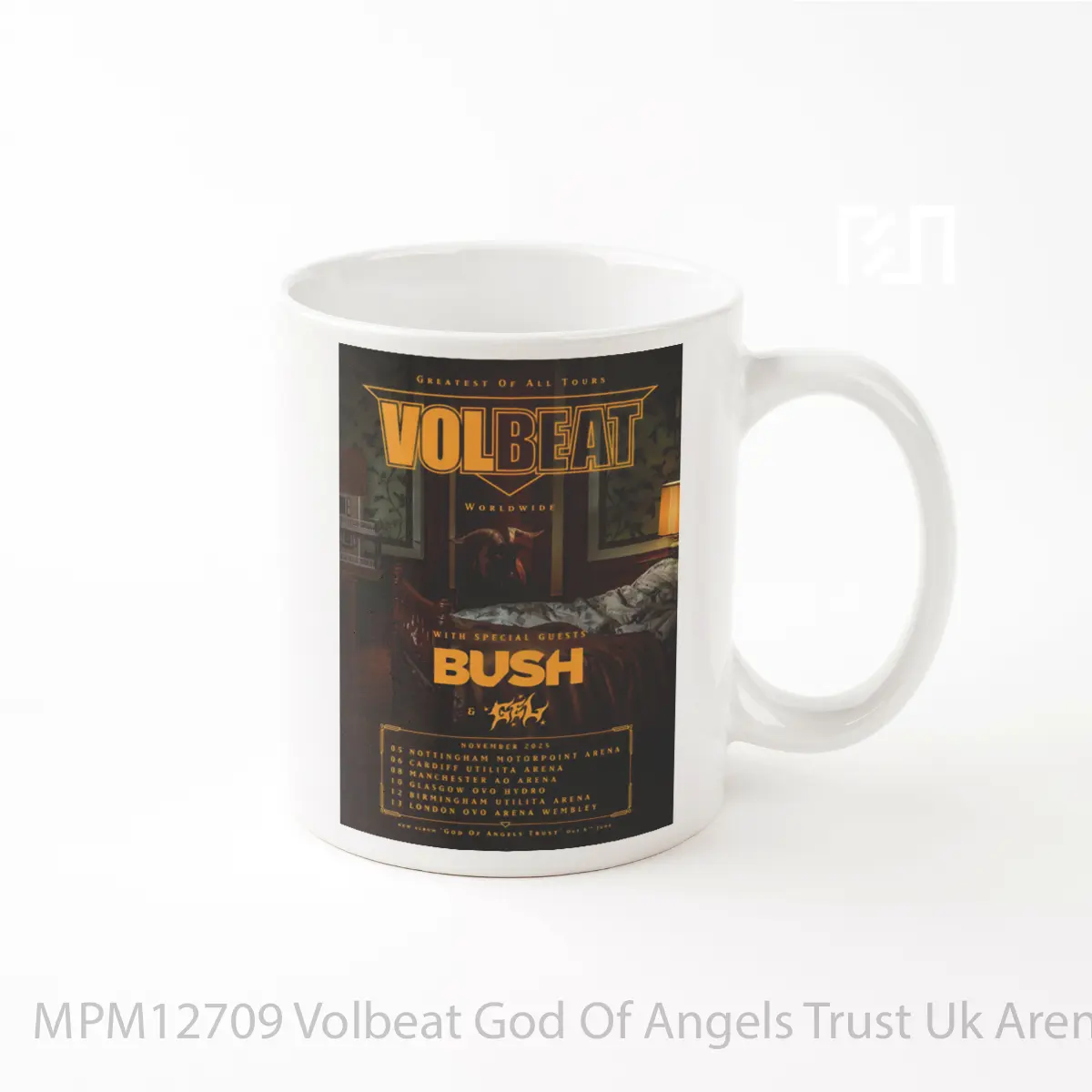 Mug Volbeat God Of Angels Trust Uk Arena Tour 2025 MPM12709
