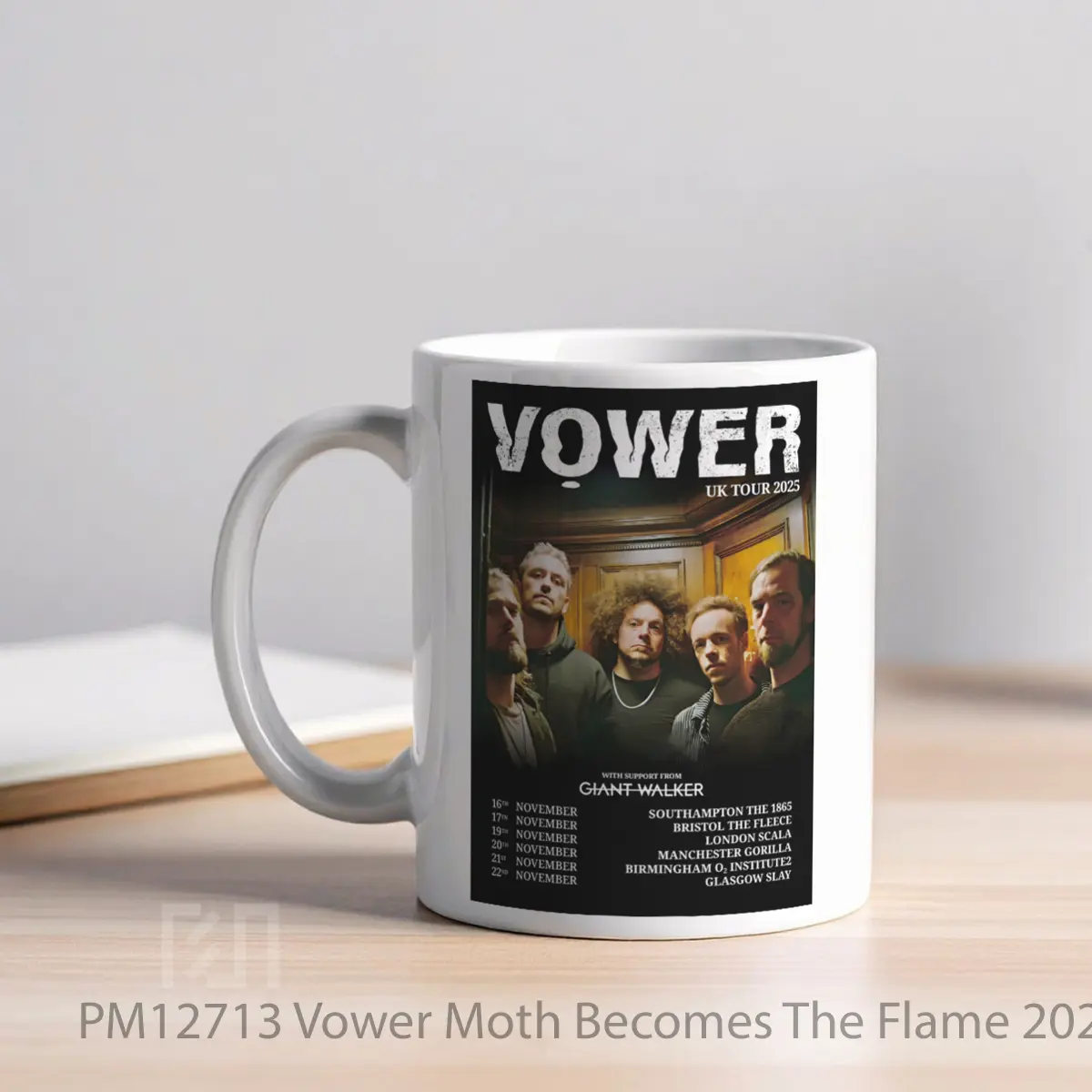 Mug Vower Moth Becomes The Flame 2025 Uk Tour MPM12713 - All-side / Desain